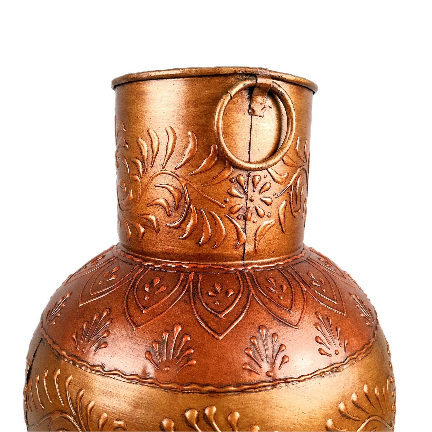 Vase Big | Flower Pot Metal - for Living Room, Home, Corner Decor, Hall-Way & Gifts - 18 Inch - Apkamart