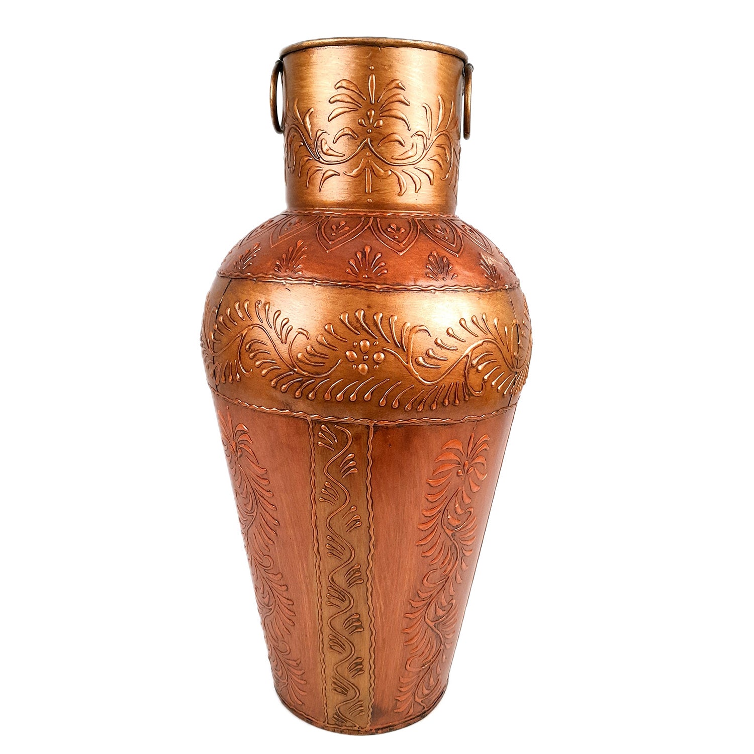 Vase Big | Flower Pot Metal - for Living Room, Home, Corner Decor, Hall-Way & Gifts - 18 Inch - Apkamart