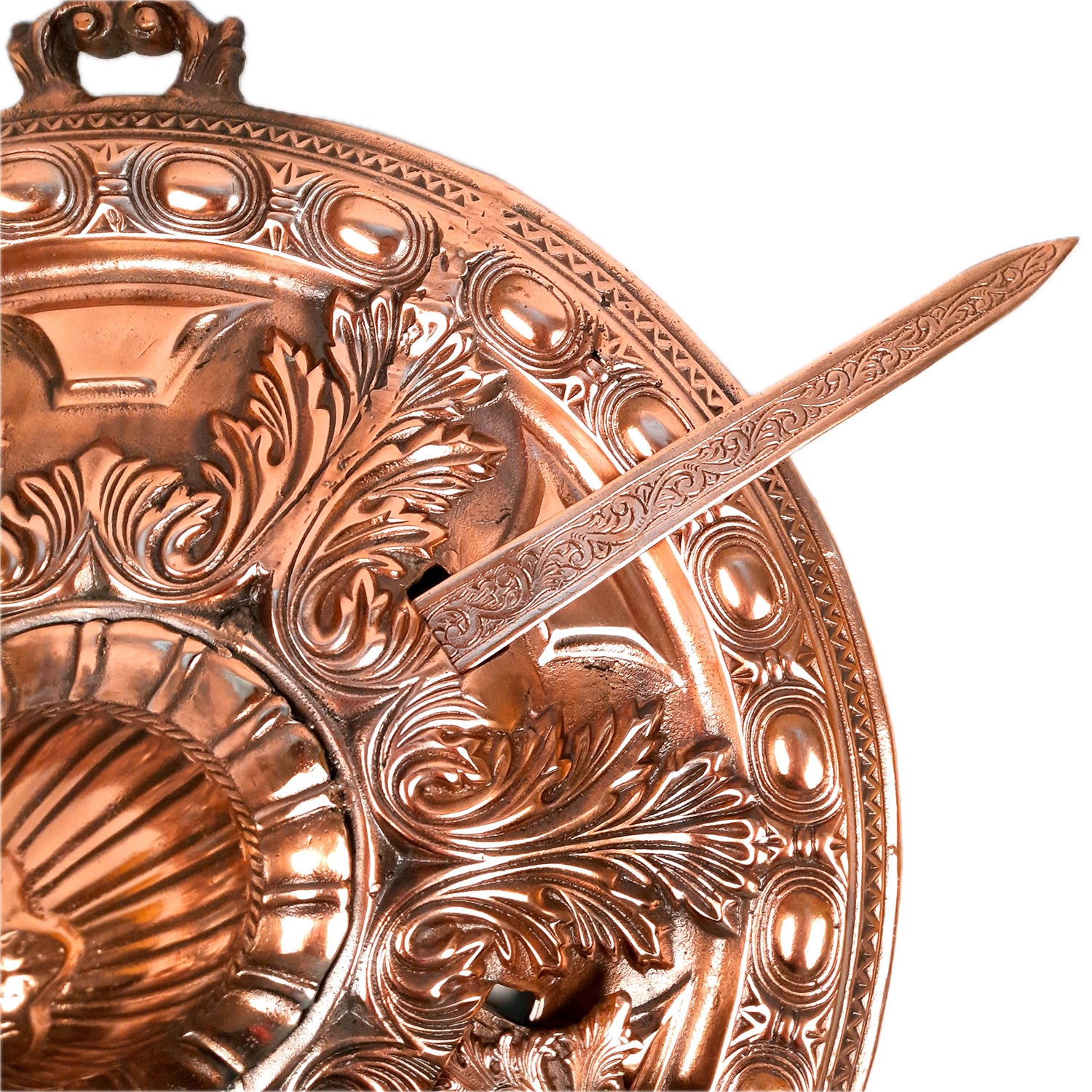 Majestic Dhal Talwar Wall Hanging | Sword & Shield Wall Decor Set - 26 Inch - Apkamart