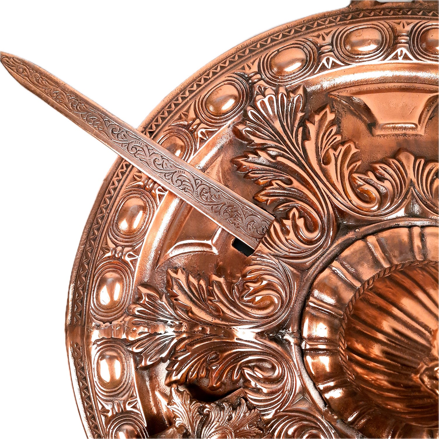 Majestic Dhal Talwar Wall Hanging | Sword & Shield Wall Decor Set - 26 Inch - Apkamart