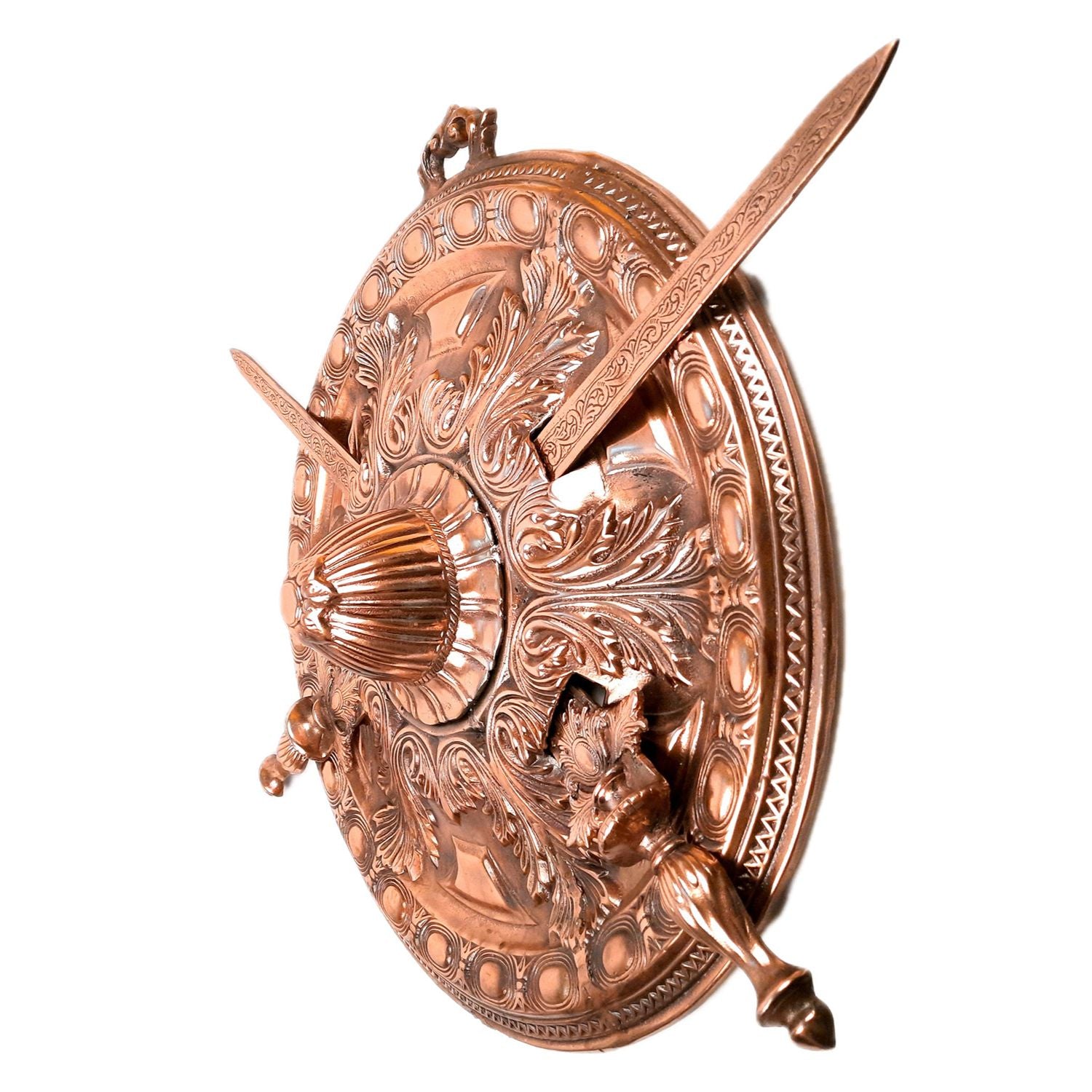 Majestic Dhal Talwar Wall Hanging | Sword & Shield Wall Decor Set - 26 Inch - Apkamart