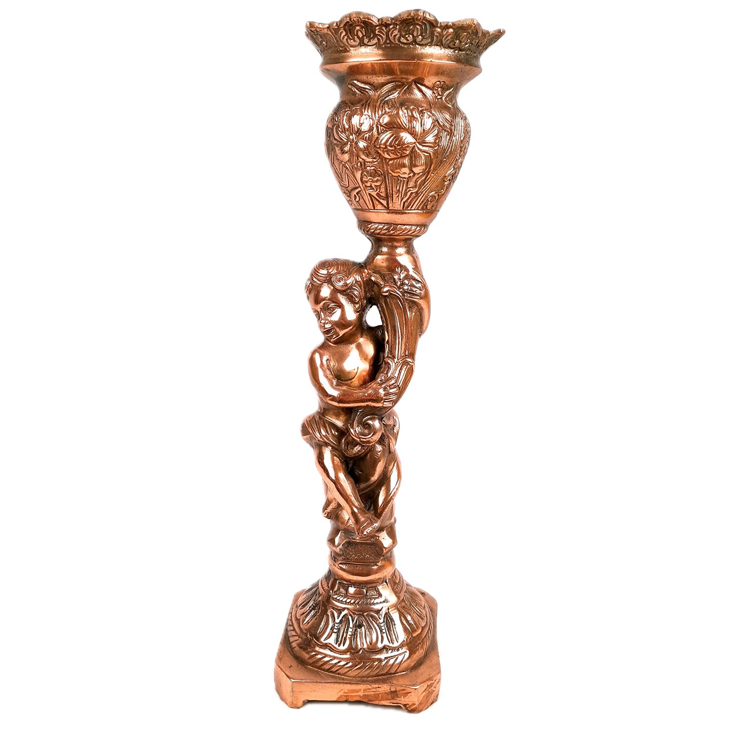 Antique Flowe Pot Big | Decorative Indoor Flower Pot - For Living Room, Home, Corner, Entrance Decor - 20 Inch - Apkamart