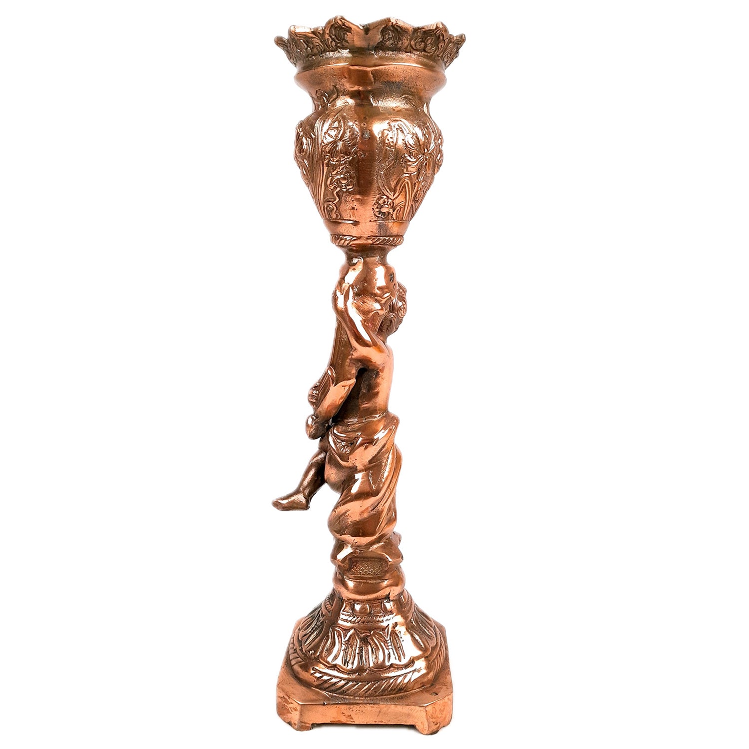 Antique Flowe Pot Big | Decorative Indoor Flower Pot - For Living Room, Home, Corner, Entrance Decor - 20 Inch - Apkamart