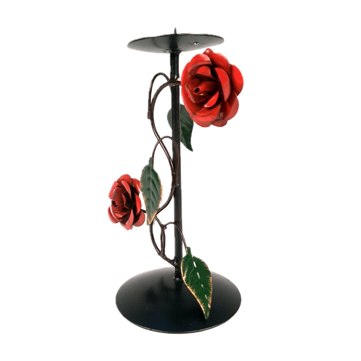 Tea Light Candle Stand | Metal T Light Candle Holder - For Home, Table, Living Room, Kitchen & Shelf Decor - 8 Inch - Apkamart