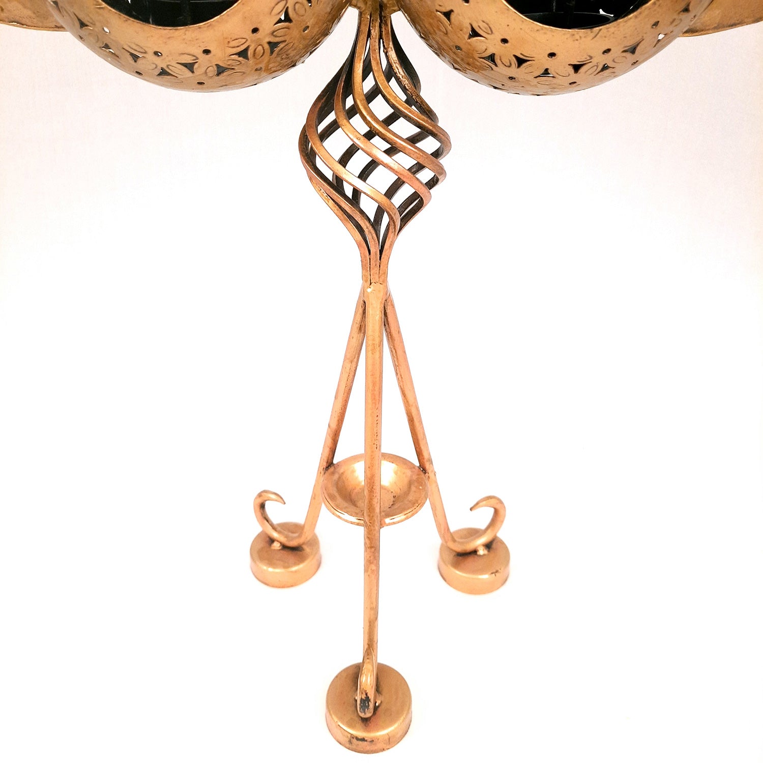 Tealight Holder Cum Decorative Showpiece - Deer Design | T Light Candle Stand with 3 Slots - For Home, Living Room, Corner Decor & Gifts - 24 Inch - Apkamart