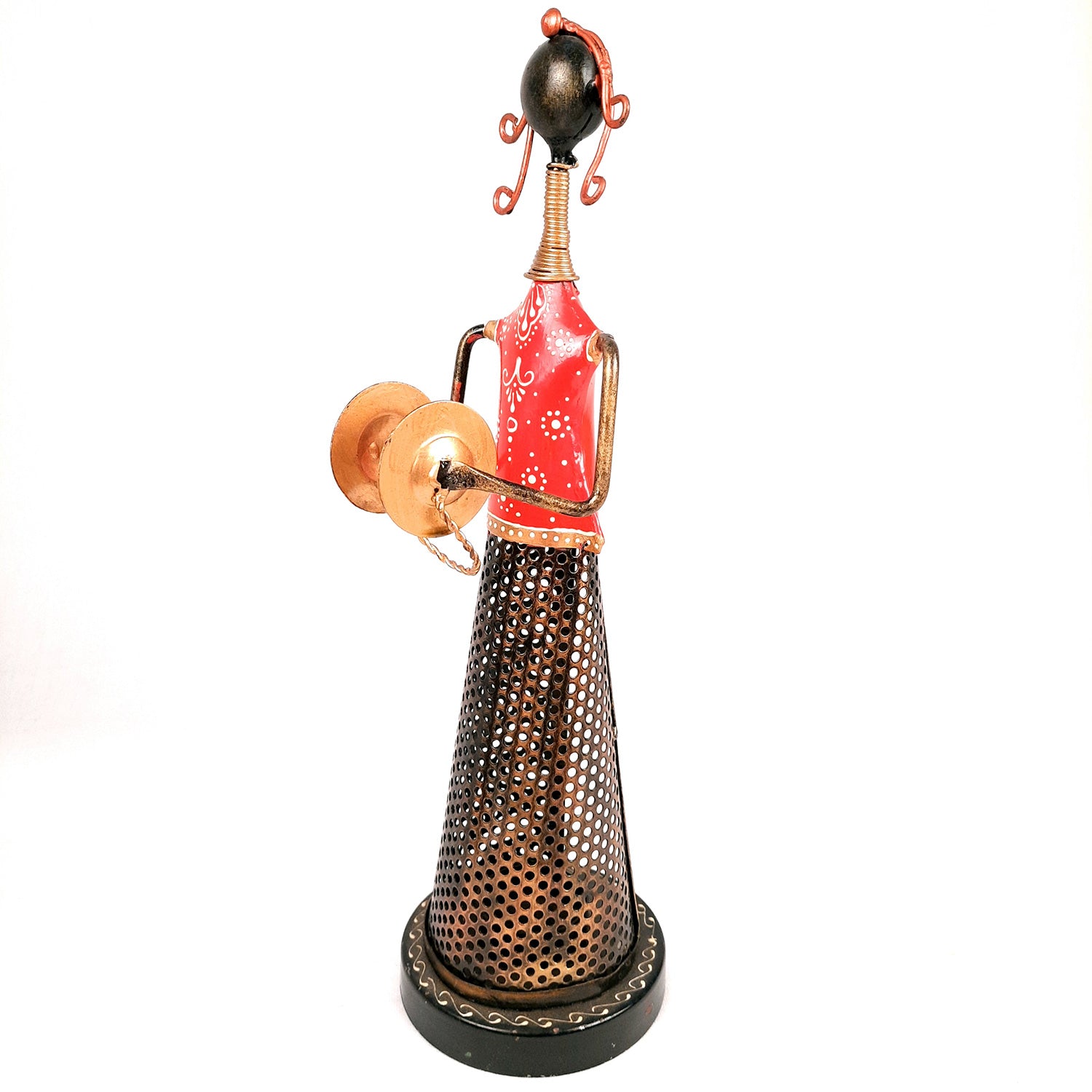 Tealight Holder - Musician Design | T Light Candle Holder - For Table & Shelf Decor - 14 inch (Set of 3) - Apkamart