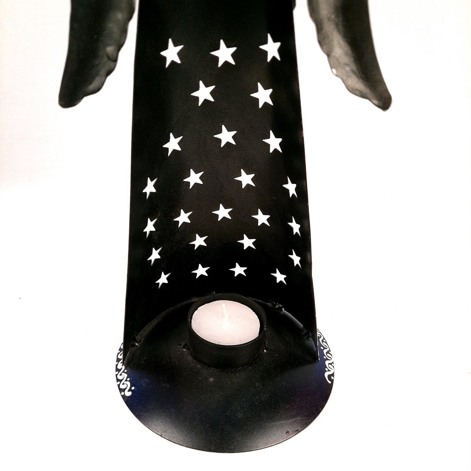 Tealight Holder Cum Decorative Showpiece - Angel Design | T Light Candle Holder - for Table, Shelf, Home, Living Room Decor & Gifts - 13 Inch (Set of 3)