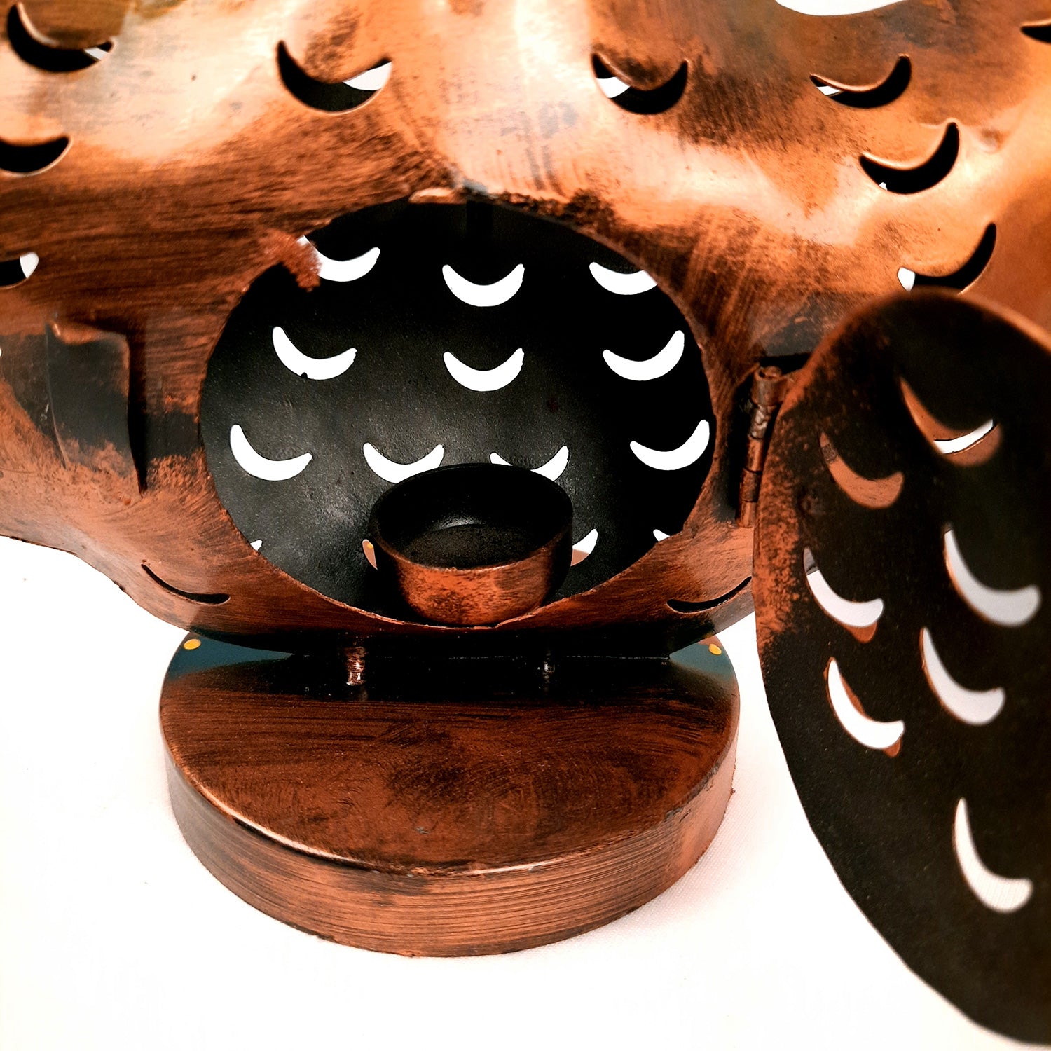 Tea Light Candle Holders - Musician Design | T Light Holder Cum Decorative Showpiece - For Table, Living Room, Shelf Decor & Gift - 14 Inch (Set of 2) - apkamart