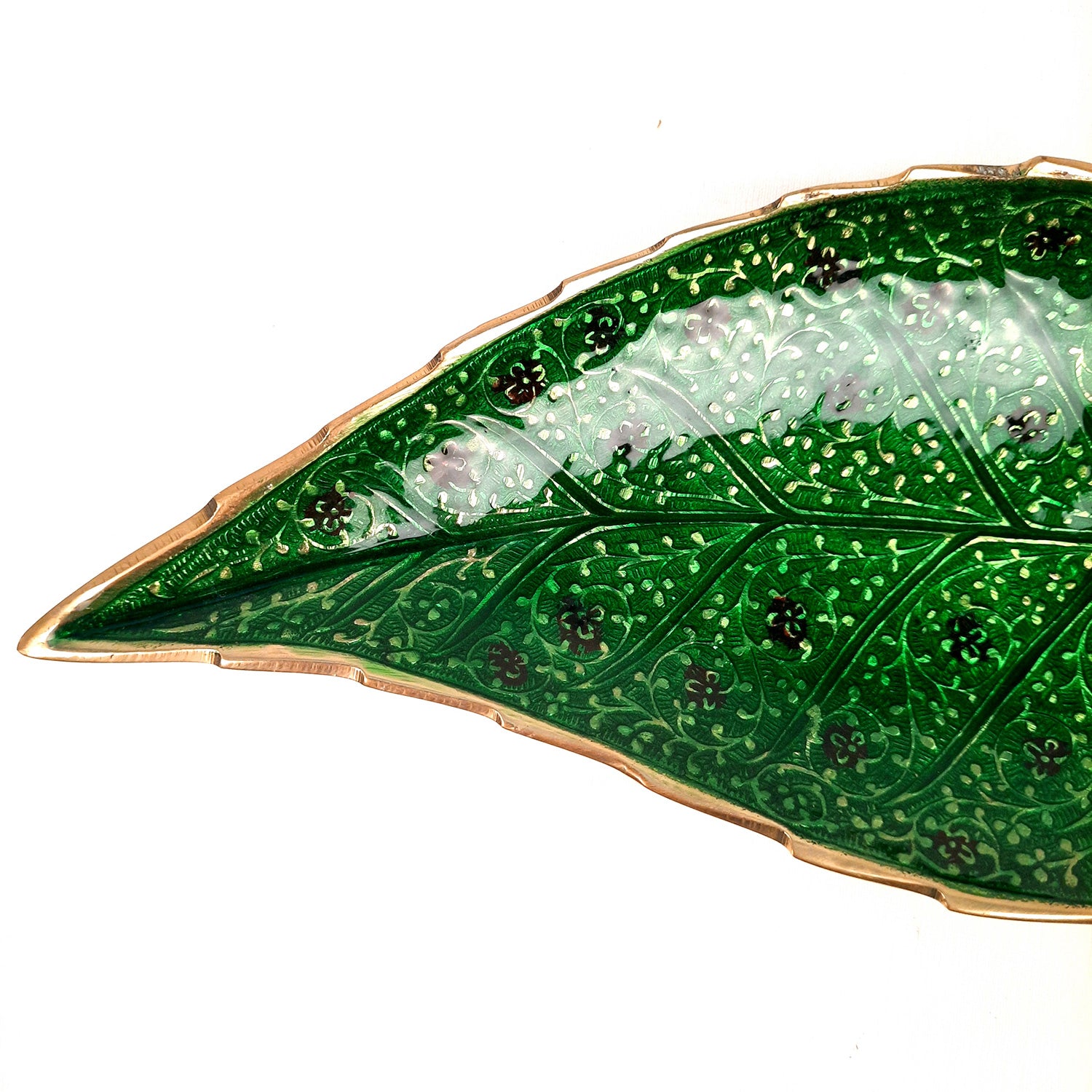 Dry Fruit Serving Tray | Multipurpose Platter - for Sweets, Chocolates, Mouth Freshener | Dining Table Decoration Item | Diwali Housewarming & Festival Gift -13 Inch - Apkamart