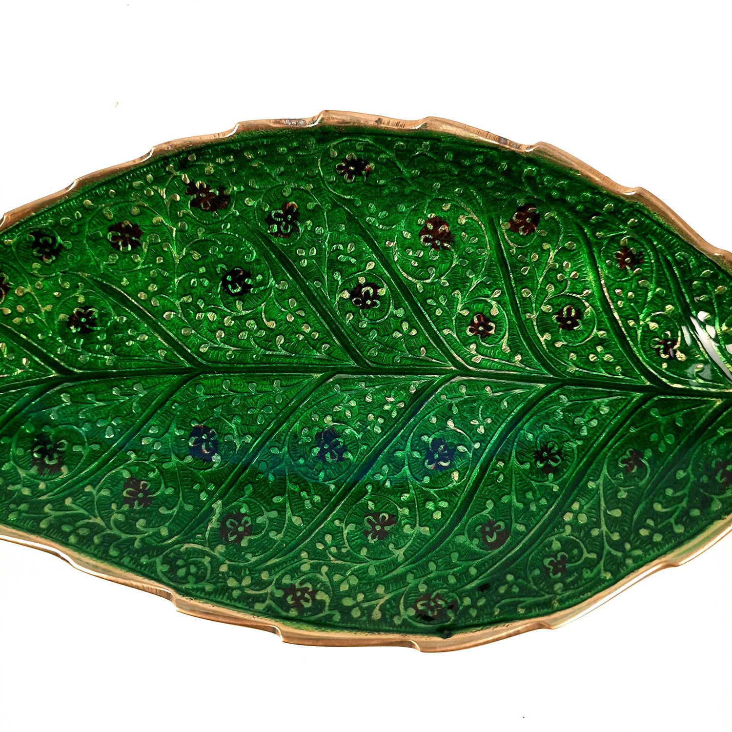 Dry Fruit Serving Tray | Multipurpose Platter - for Sweets, Chocolates, Mouth Freshener | Dining Table Decoration Item | Diwali Housewarming & Festival Gift -13 Inch - Apkamart