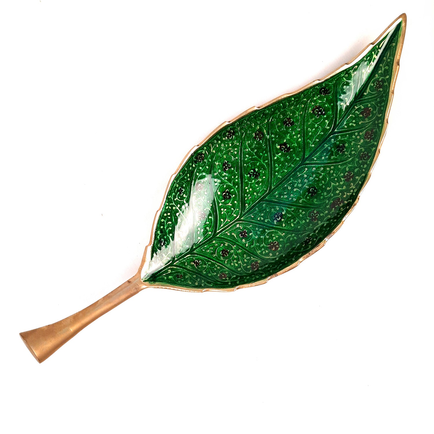 Dry Fruit Serving Tray | Multipurpose Platter - for Sweets, Chocolates, Mouth Freshener | Dining Table Decoration Item | Diwali Housewarming & Festival Gift -13 Inch - Apkamart