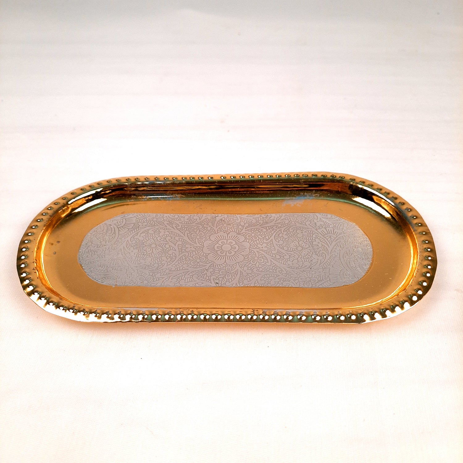 Dessert Bowls With Tray, Spoon & Gift Box | Dry Fruit / Mukhwas Serving Tray With Bowl - For Dining Table, Home & Kitchen Decor | Wedding, Housewarming & Diwal Gift Set - Apkamart