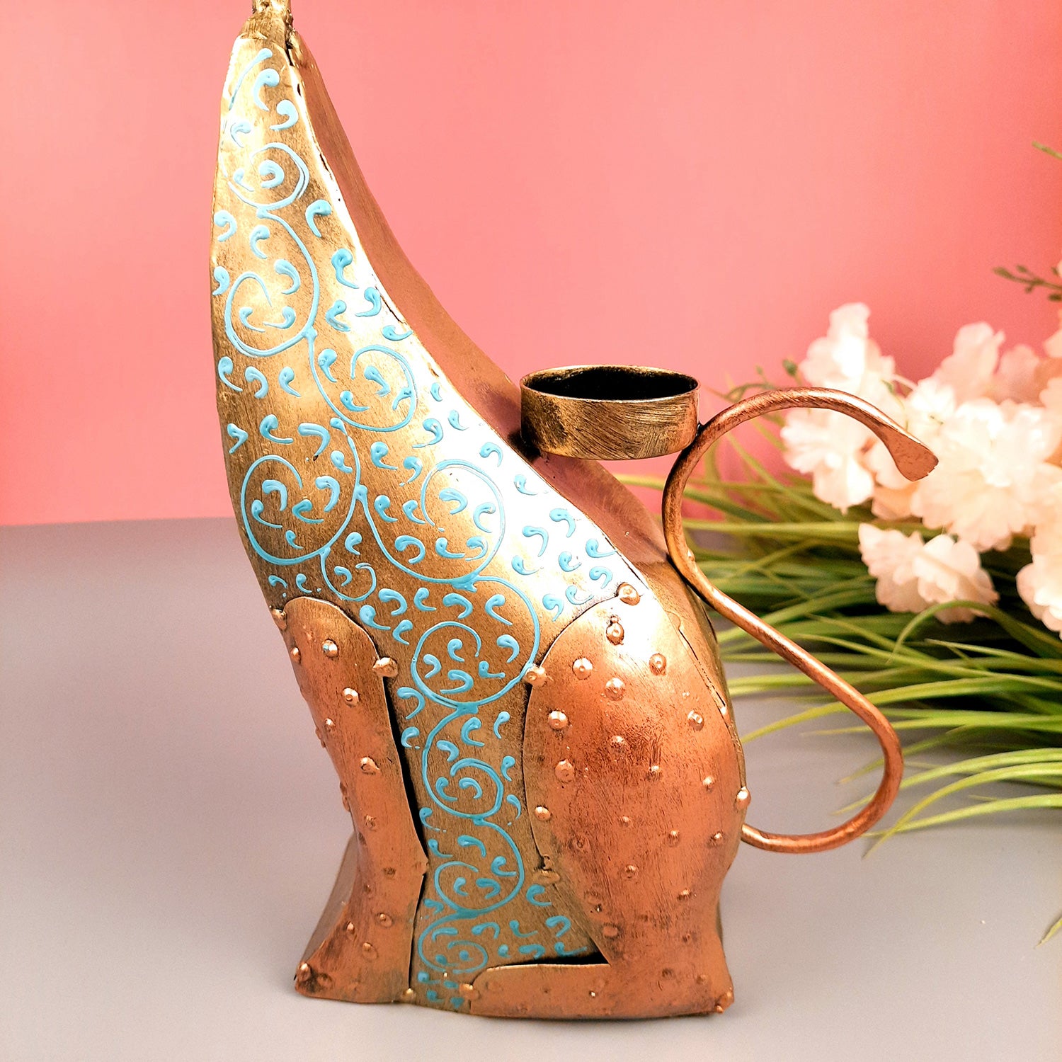 Decorative Tealight Candle Holders- Apkamart #Color_Blue