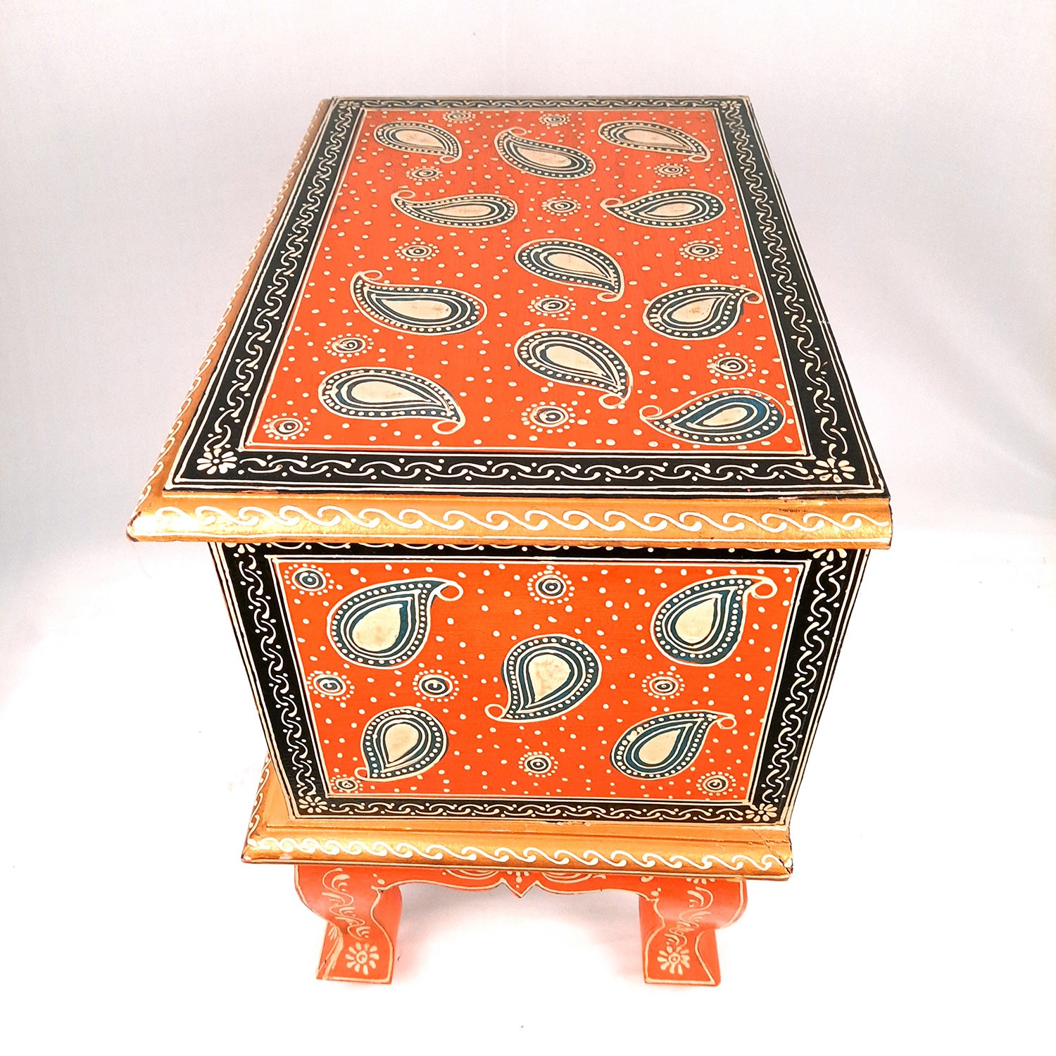 Wooden Table with Drawer Storage | Chest of Drawers - for Living Room, Bedroom, Side Stand Table, Night Stand for Home - 18 Inch - apkamart