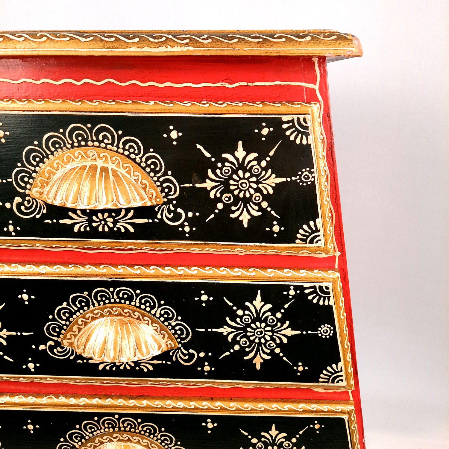 Wooden Drawer Table with 4 Drawer |Side Table Cum Chest of Drawers for Storage - for Bed Side Stand, Night Stand, Home, Living Room, Bedroom - 24 Inch - Apkamart