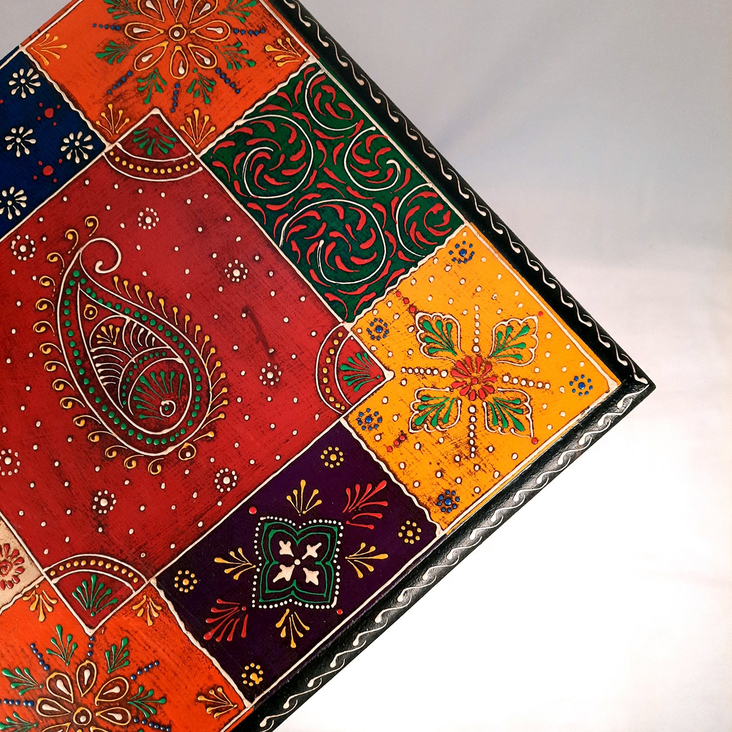 Jewellery Box with 4 Drawers | Handcrafted Jewellery Organizer for Rings, Earrings, Bangles, Watches | Decorative Jewellery Storage Box for Dressing Table - 14 Inch - Apkamart #Style_Design 2