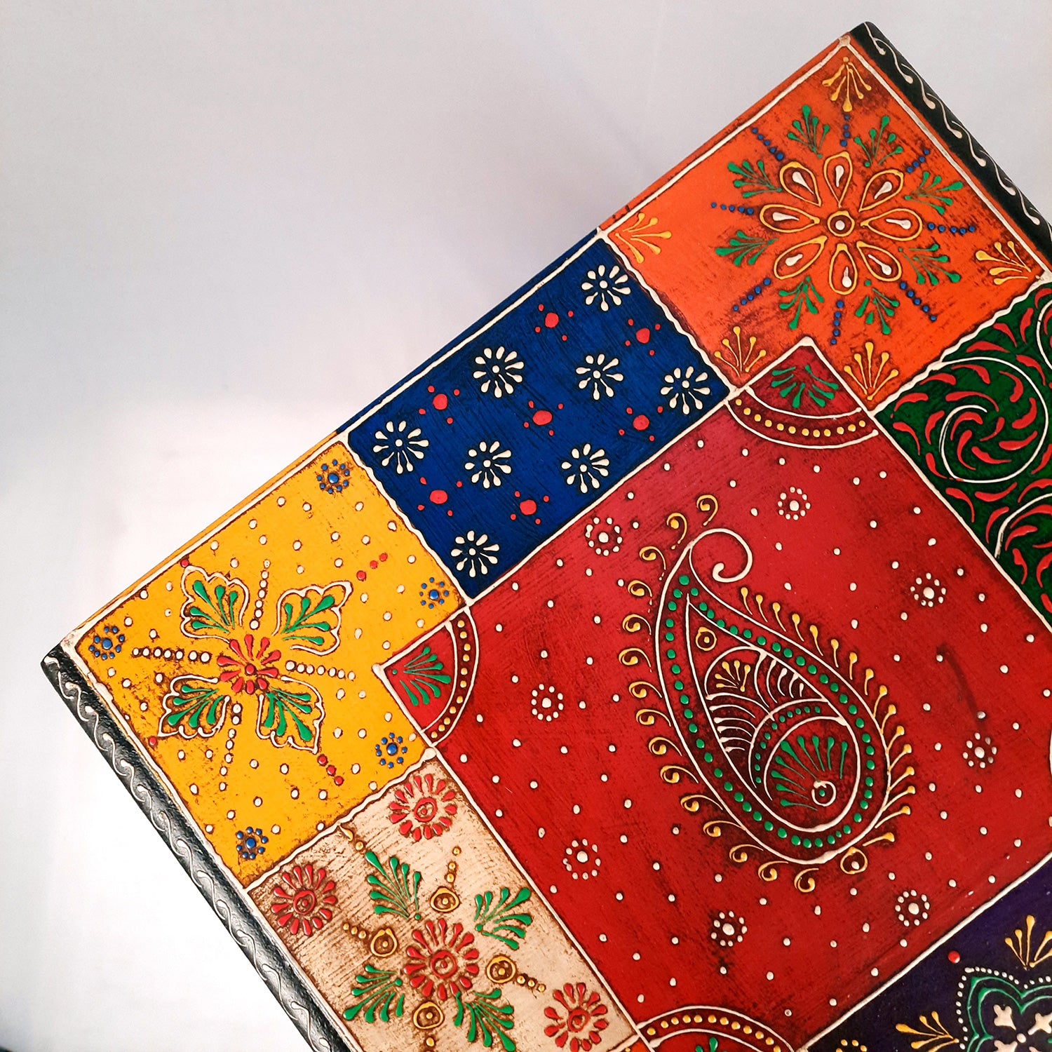 Jewellery Box with 4 Drawers | Handcrafted Jewellery Organizer for Rings, Earrings, Bangles, Watches | Decorative Jewellery Storage Box for Dressing Table - 14 Inch - Apkamart #Style_Design 2