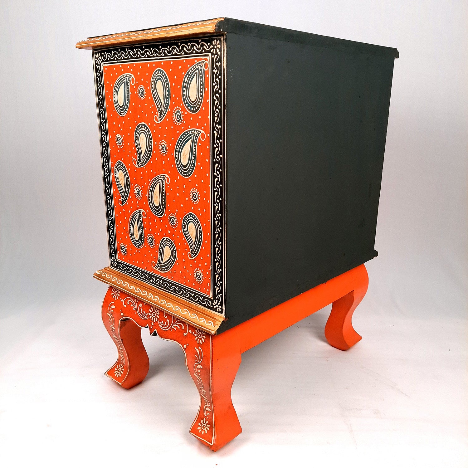 Bedside Table with 3 Drawer |Side Table Cum Chest of Drawers for Storage - for Bed Side Stand, Night Stand, Home, Living Room, Bedroom - 24 Inch - Apkamart