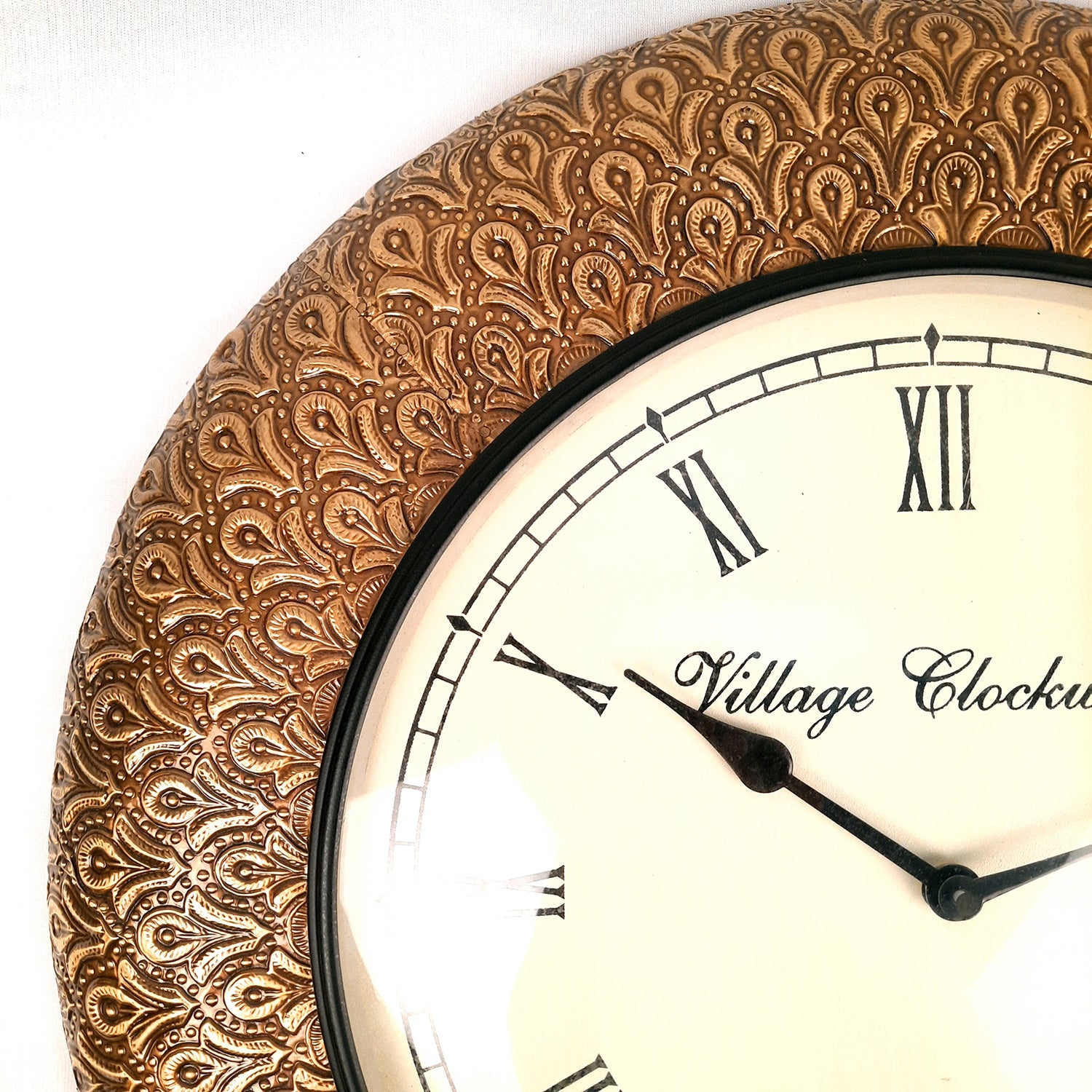 Vintage Wall Clock | Antique Clock Wall Mount - For Home, Living Room, Bedroom, Office & Hall Decoration | Wedding & Housewarming Gift - 18 Inch - Apkamart