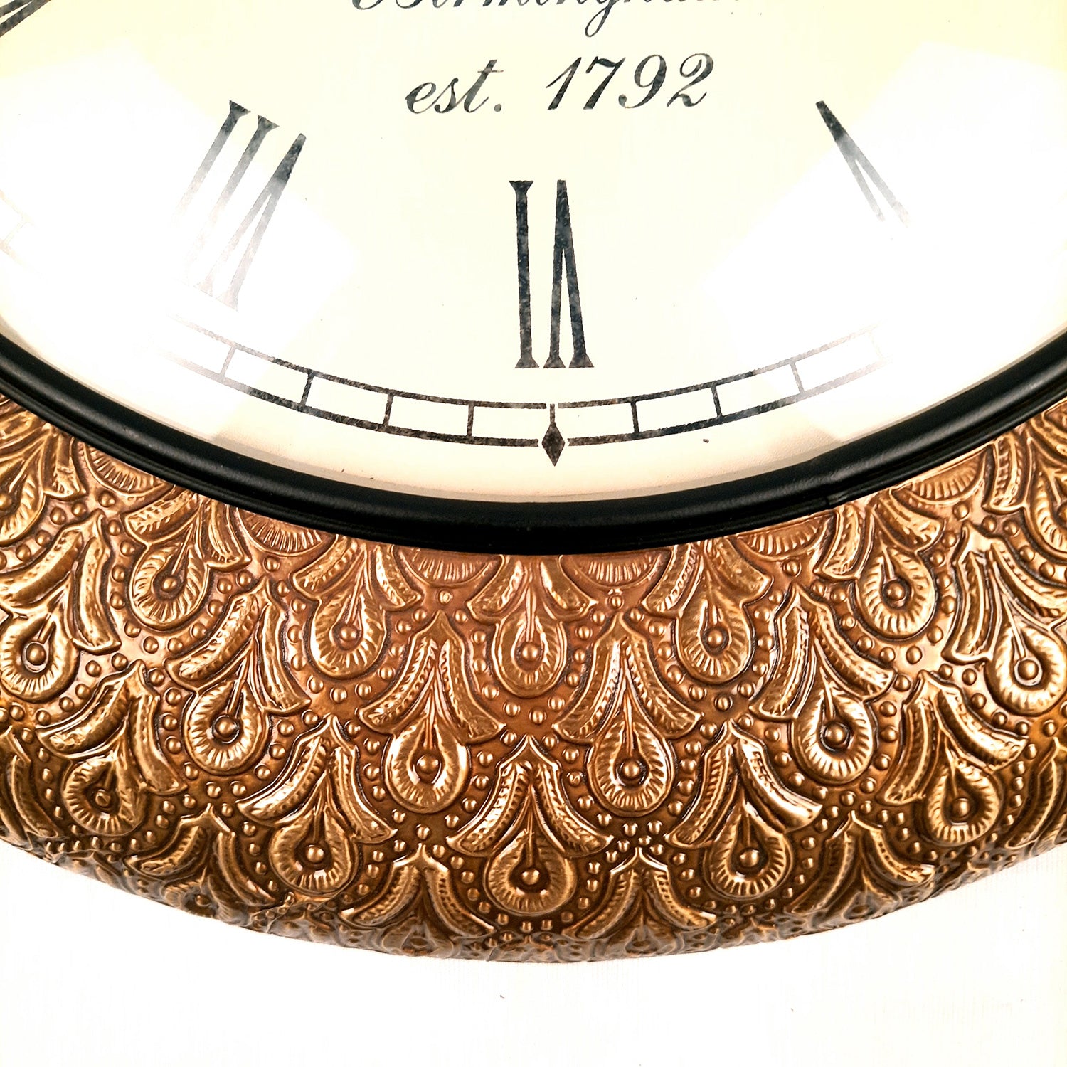 Vintage Wall Clock | Antique Clock Wall Mount - For Home, Living Room, Bedroom, Office & Hall Decoration | Wedding & Housewarming Gift - 18 Inch - Apkamart