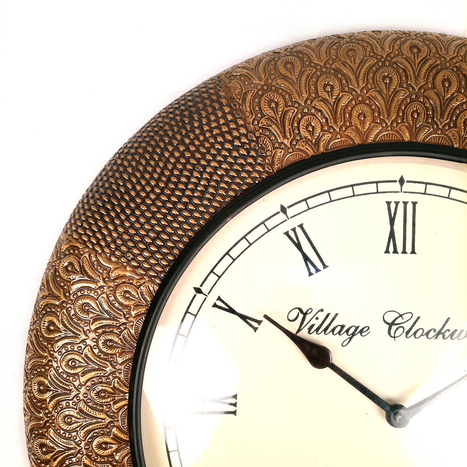 Wall Clock Vintage for Living Room | Wall Mount Clock Antique - For Home, Office, Bedroom, Hall Decor & Gifts | Wedding & Housewarming Gift - 18 Inch - Apkamart