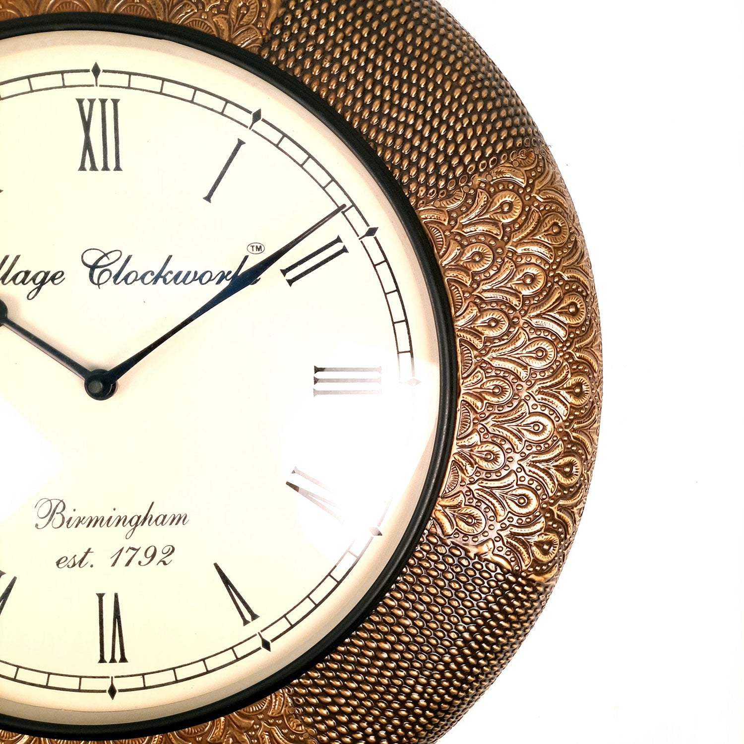 Wall Clock Vintage for Living Room | Wall Mount Clock Antique - For Home, Office, Bedroom, Hall Decor & Gifts | Wedding & Housewarming Gift - 18 Inch - Apkamart