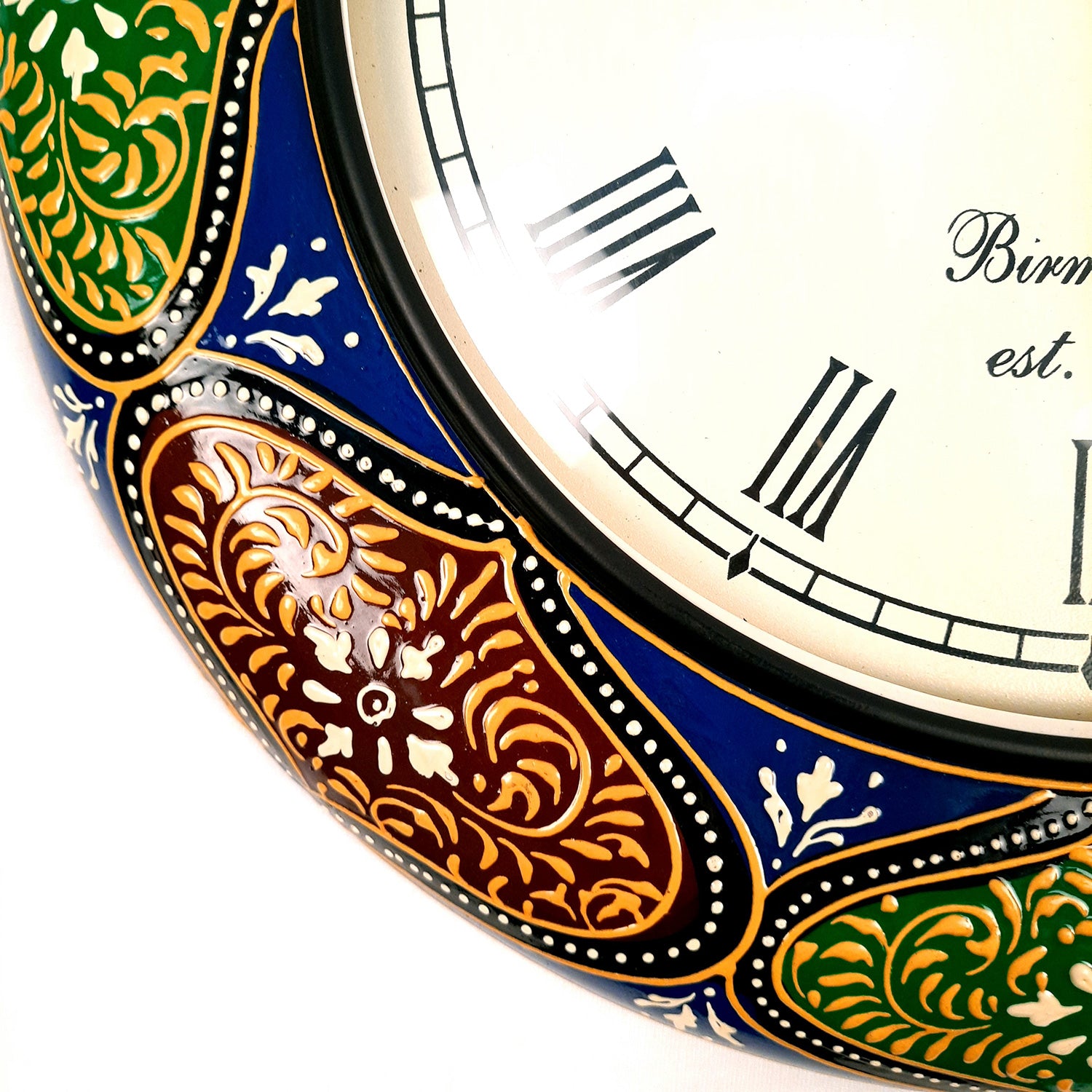 Wall Clock for Home | Wall Mount Analogue Clock Antique With Roman Numbers - For Living Room, Bedroom, Hall, Office Decor & Gift -18 Inch - Apkamart