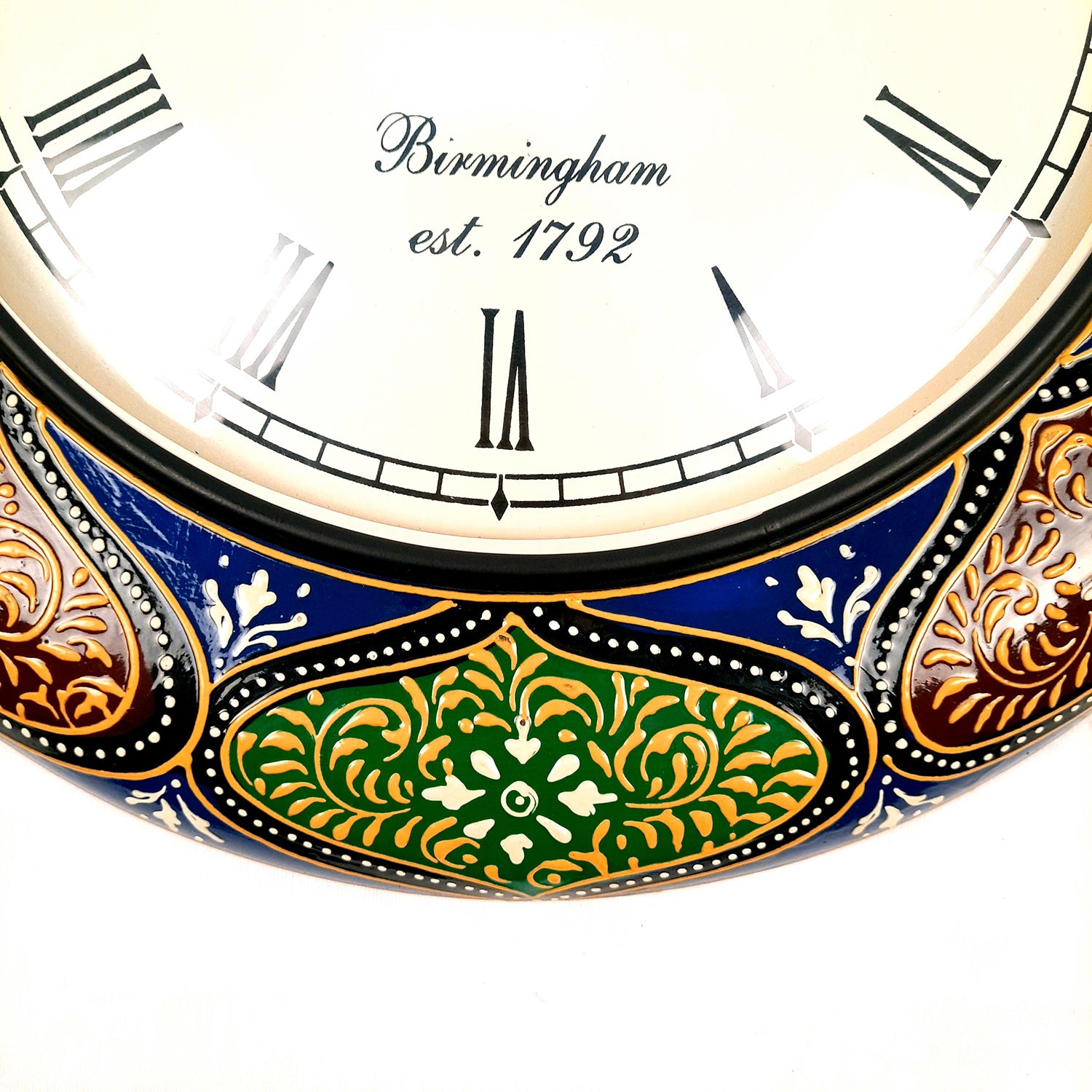 Wall Clock for Home | Wall Mount Analogue Clock Antique With Roman Numbers - For Living Room, Bedroom, Hall, Office Decor & Gift -18 Inch - Apkamart