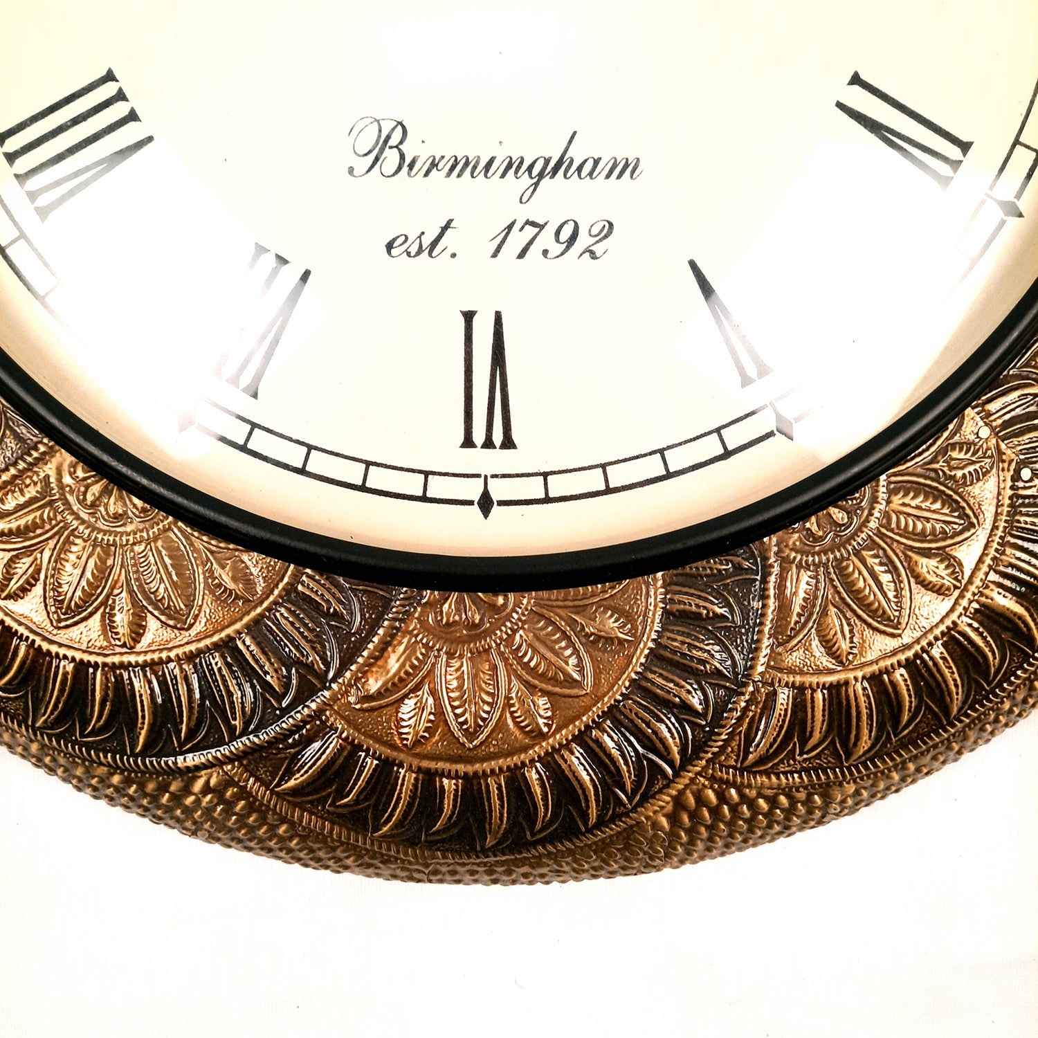 Wall Clock for Home | Wall Mount Analogue Clock Antique With Roman Numbers - For Living Room, Bedroom, Hall, Office Decor & Gift - Apkamart