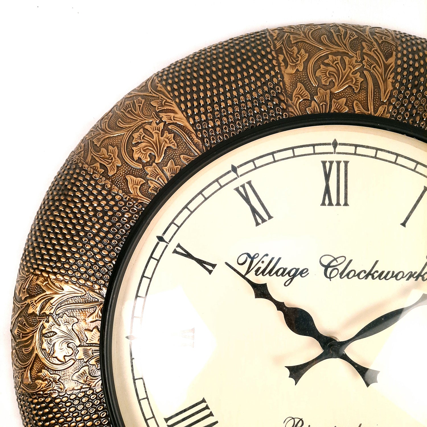 Wall Clock Vintage for Living Room | Wall Mount Clock Antique - For Home, Office, Bedroom, Hall Decor & Gifts | Wedding & Housewarming Gift - 18 Inch - Apkamart