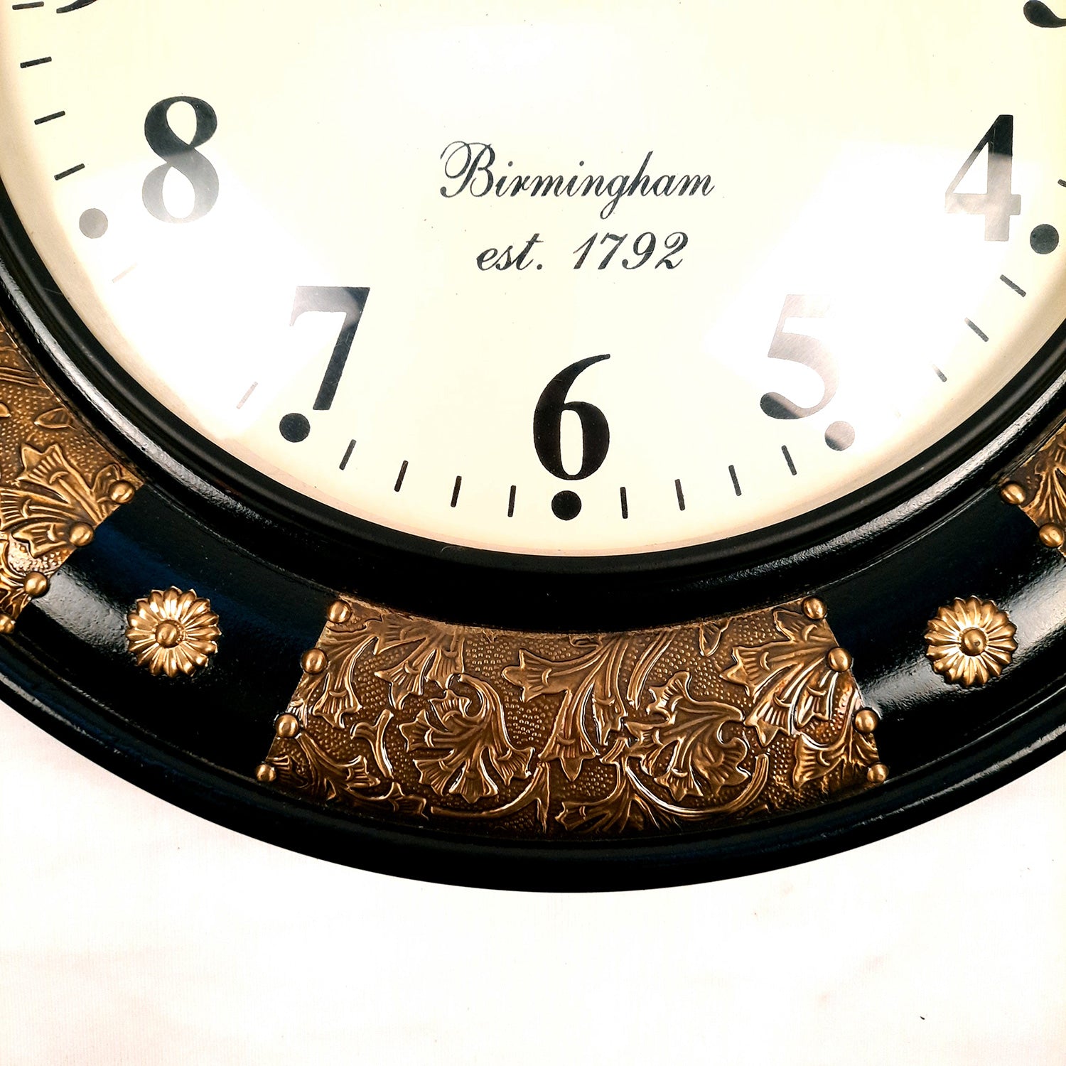 Wall Clock Wooden | Antique Clock With Premium Wood Finish & Brass Work - For Home, Living Room, Bedroom, Office & Hall Decoration | Wedding & Housewarming Gift - 18 Inch - Apkamart #Style_Design 2