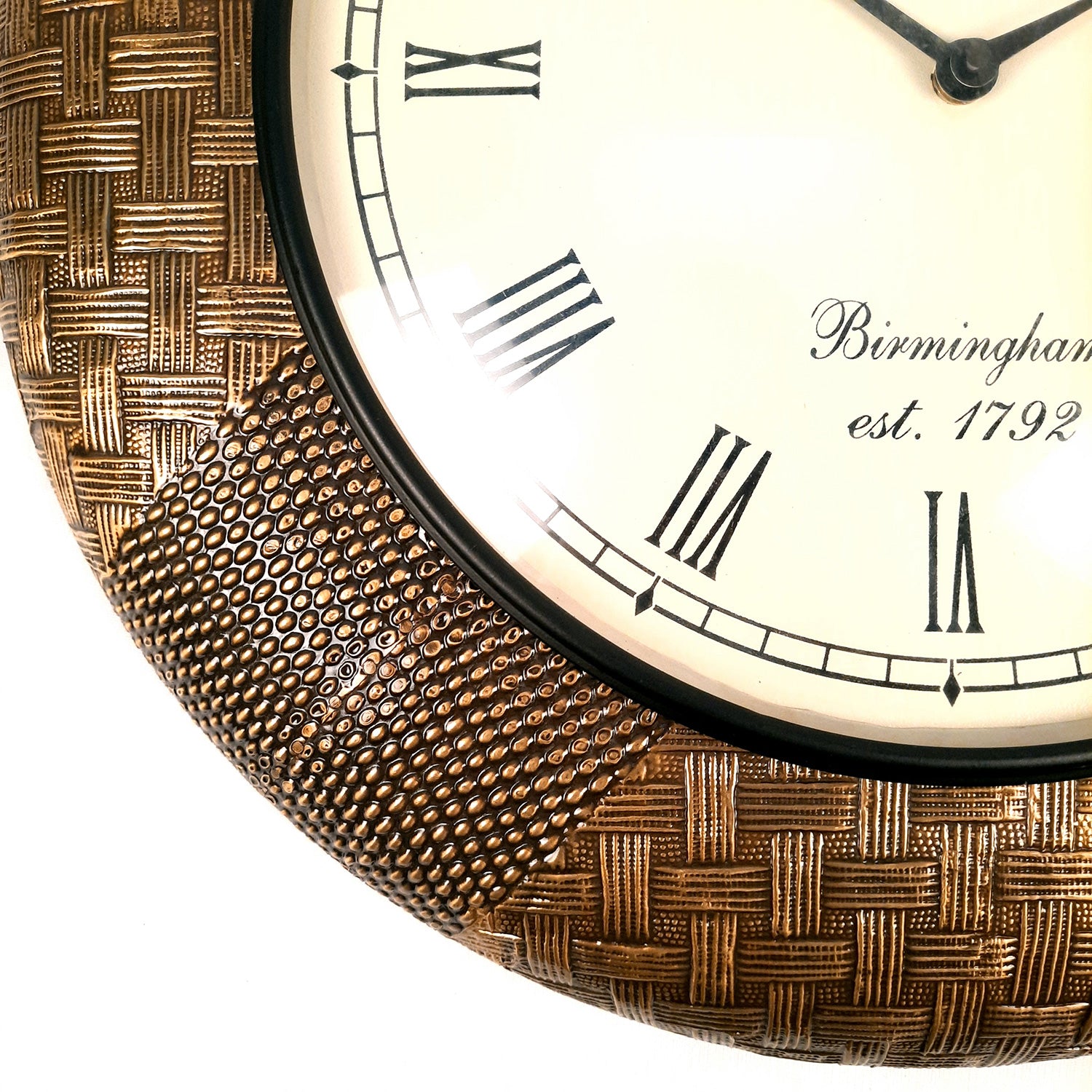 Wall Clock Wooden for Home | Analogue Clock Antique Wall Mount - For Home, Living Room, Bedroom, Hall Decor | Wedding & Housewarming Gift - 18 Inch - Apkamart