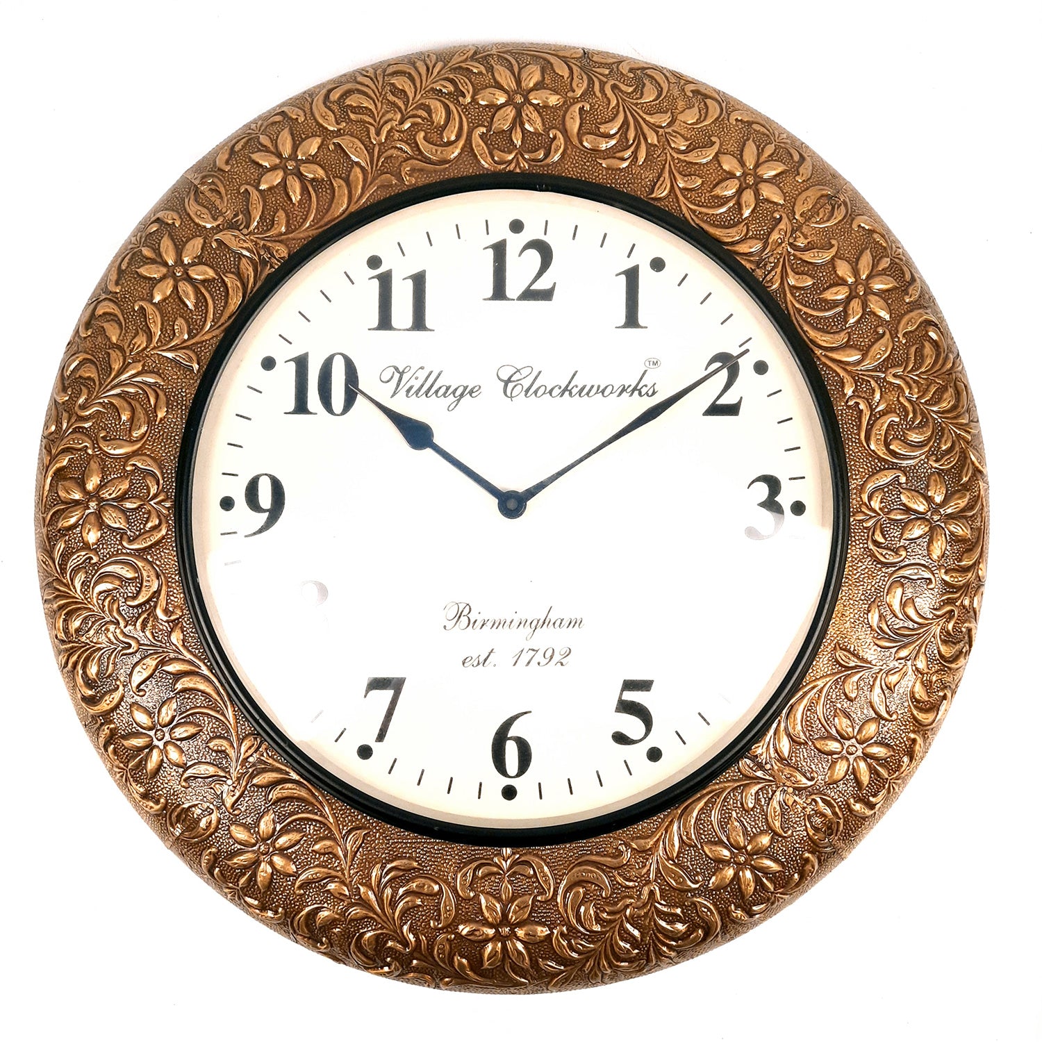 Wall Clock | Antique Clock Wall Mount - For Home, Living Room, Bedroom, Office & Hall Decoration | Wedding & Housewarming Gift - 18 Inch - Apkamart