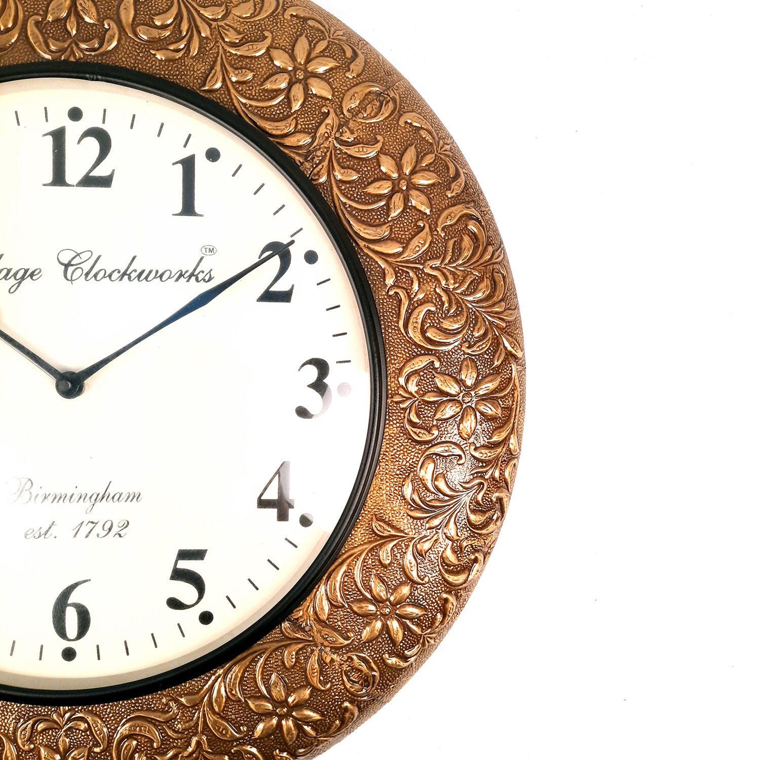 Wall Clock | Antique Clock Wall Mount - For Home, Living Room, Bedroom, Office & Hall Decoration | Wedding & Housewarming Gift - 18 Inch - Apkamart