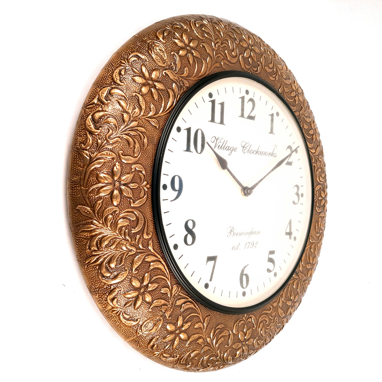 Wall Clock | Antique Clock Wall Mount - For Home, Living Room, Bedroom, Office & Hall Decoration | Wedding & Housewarming Gift - 18 Inch - Apkamart