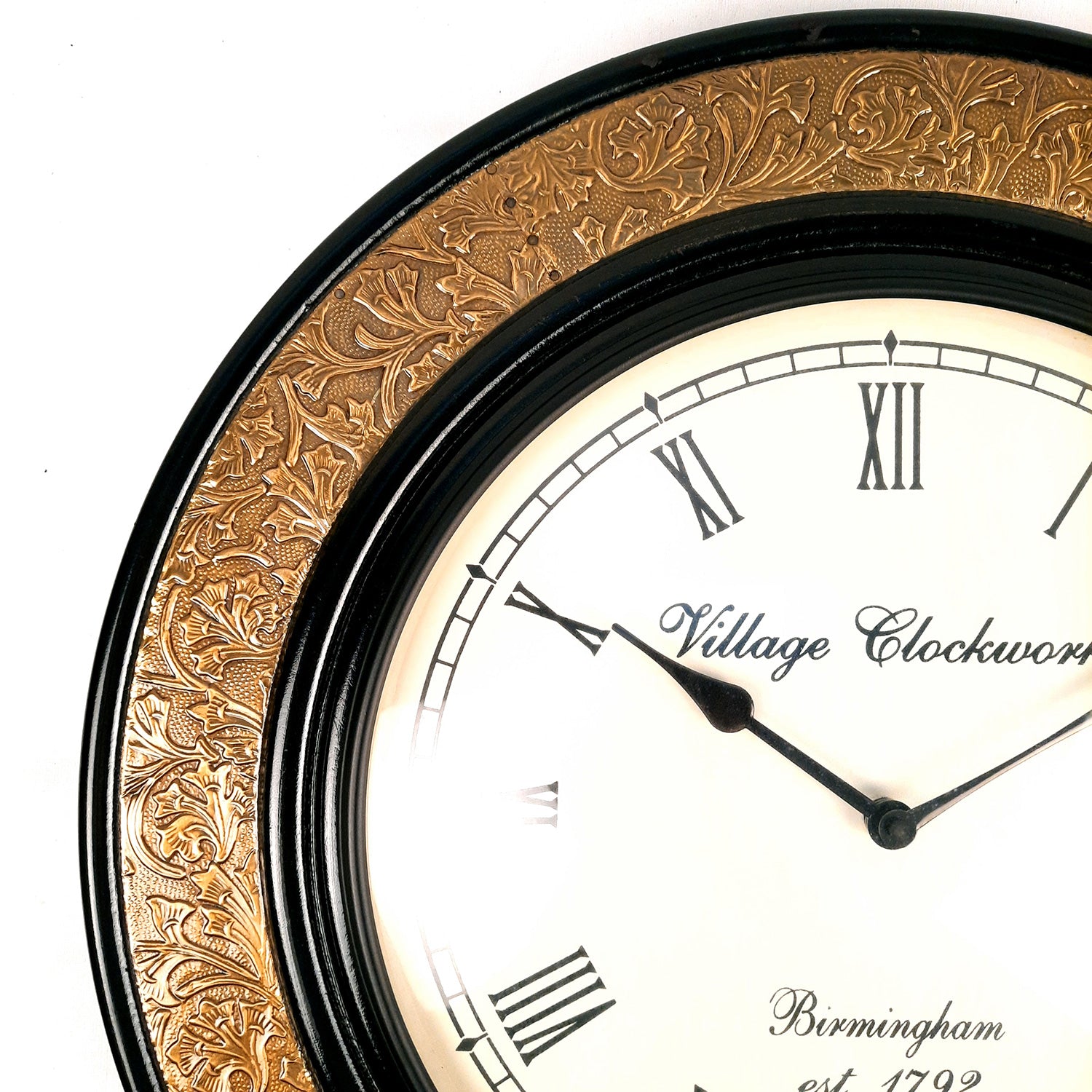 Wall Clock Wooden | Hanging Analogue Clock - For Home, Living Room, Bedroom, Office & Hall Decoration | Wedding & Housewarming Gift - 18 Inch - Apkamart