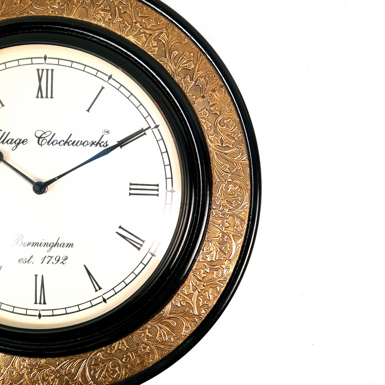 Wall Clock Wooden | Hanging Analogue Clock - For Home, Living Room, Bedroom, Office & Hall Decoration | Wedding & Housewarming Gift - 18 Inch - Apkamart