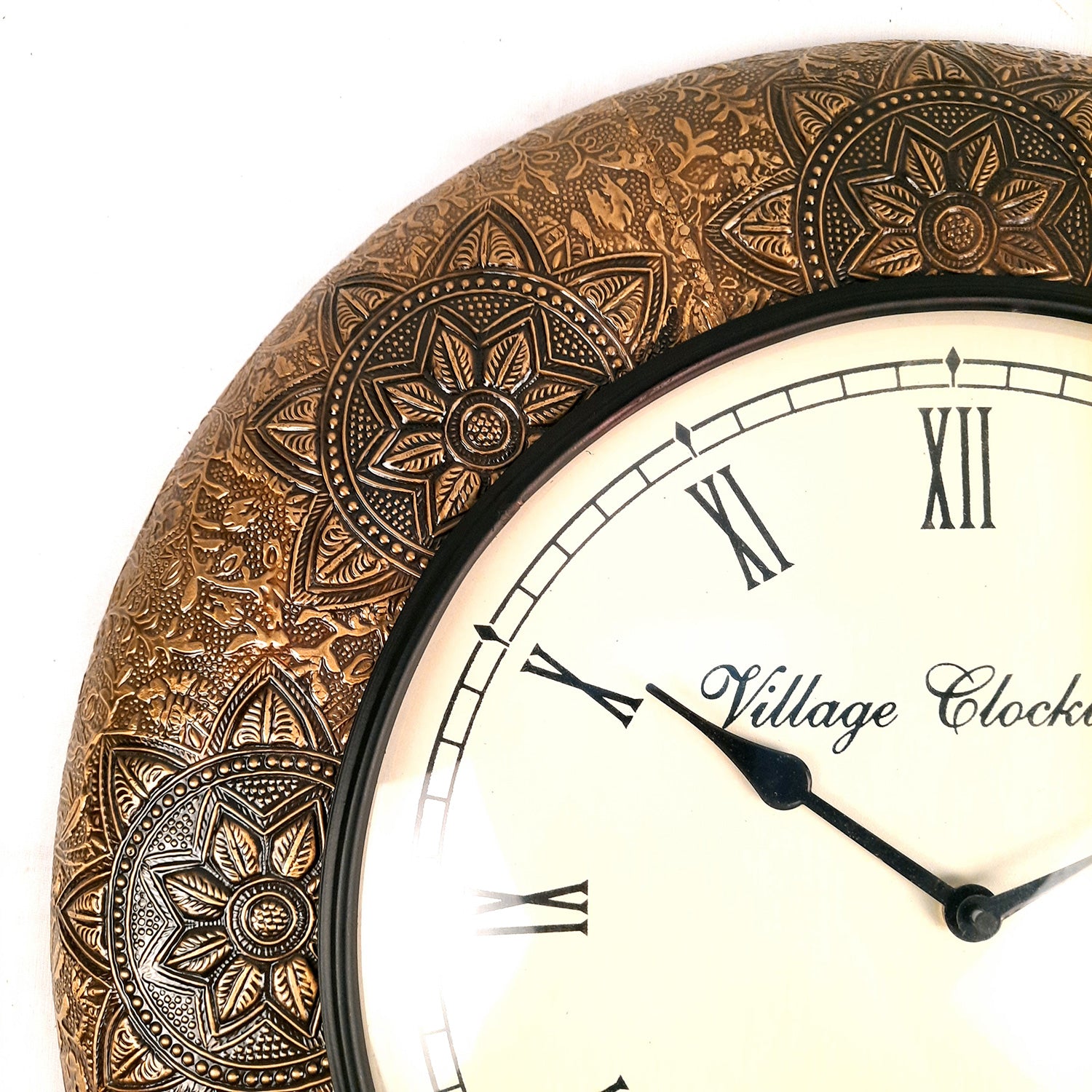 Wall Clock | Antique Clock Wall Mount - For Home, Living Room, Bedroom, Office & Hall Decoration | Wedding & Housewarming Gift - 18 Inch - Apkamart
