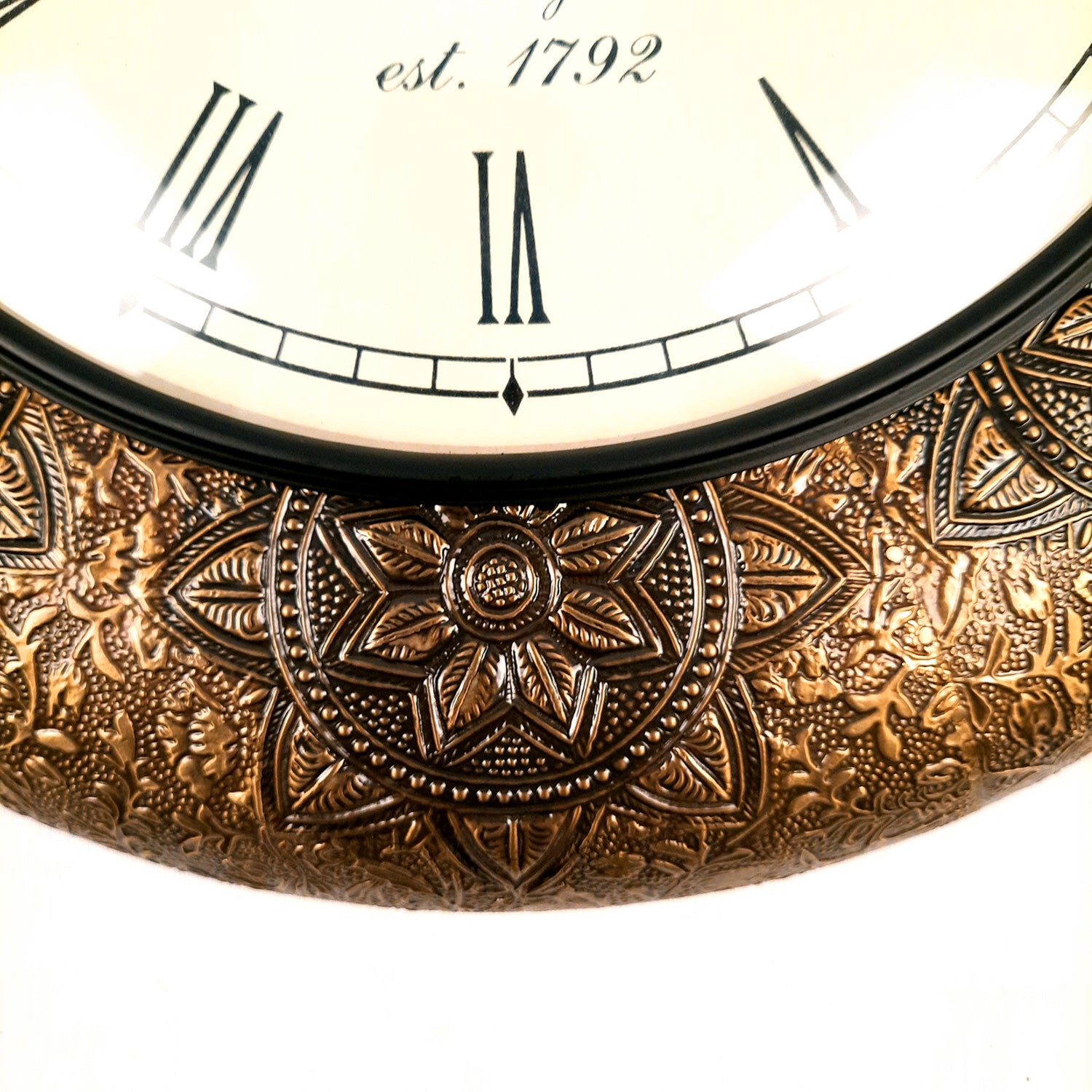 Wall Clock | Antique Clock Wall Mount - For Home, Living Room, Bedroom, Office & Hall Decoration | Wedding & Housewarming Gift - 18 Inch - Apkamart