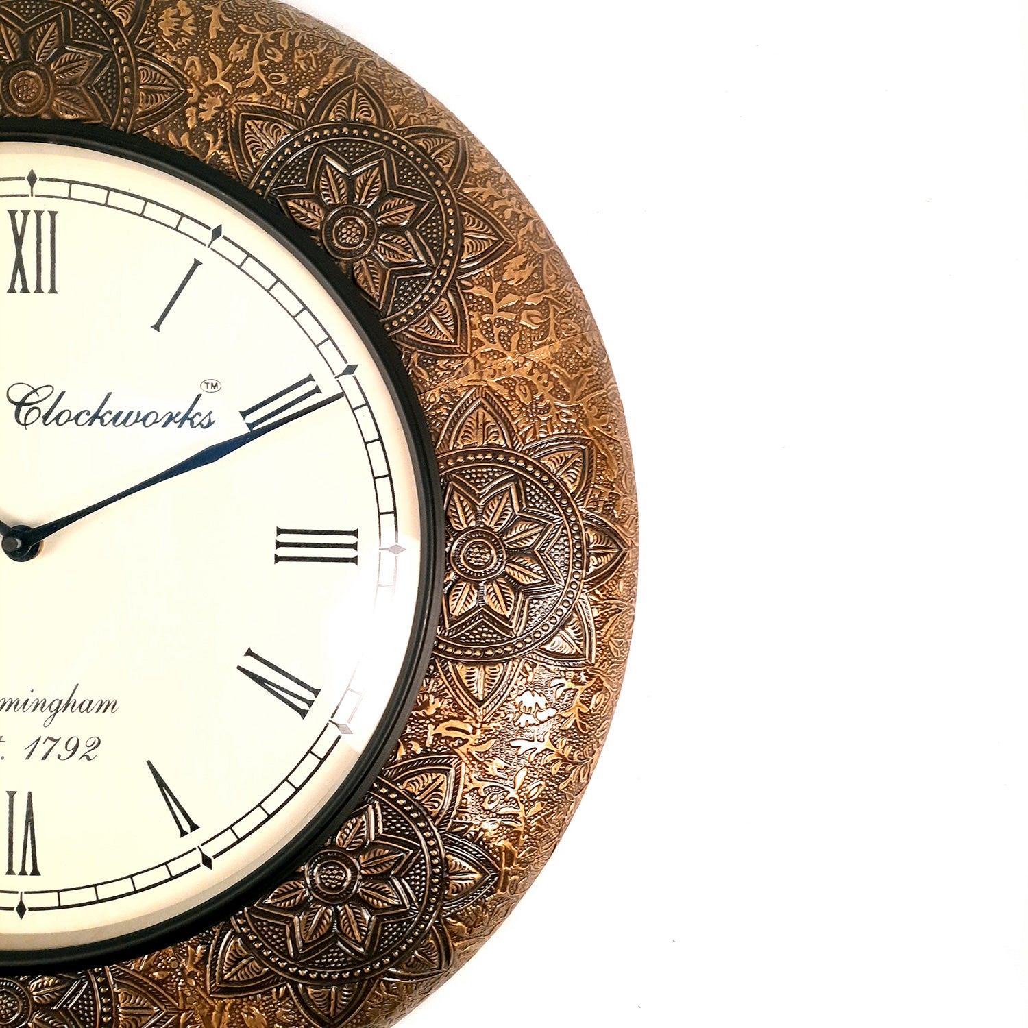 Wall Clock | Antique Clock Wall Mount - For Home, Living Room, Bedroom, Office & Hall Decoration | Wedding & Housewarming Gift - 18 Inch - Apkamart