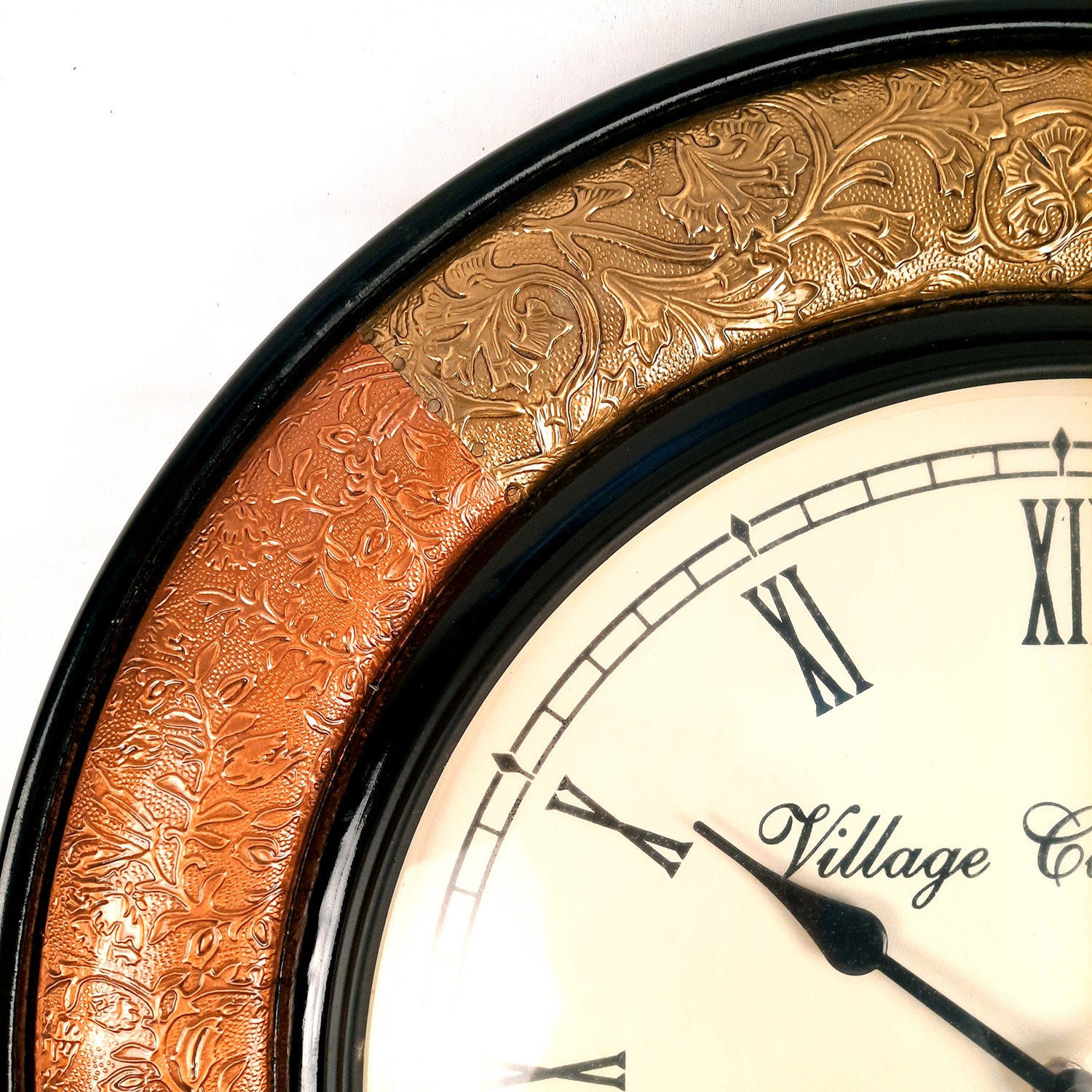 Wall Clock for Home | Wall Mount Analogue Clock Antique - For Living Room, Bedroom, Hall, Office Decor & Gift- 18 Inch - Apkamart