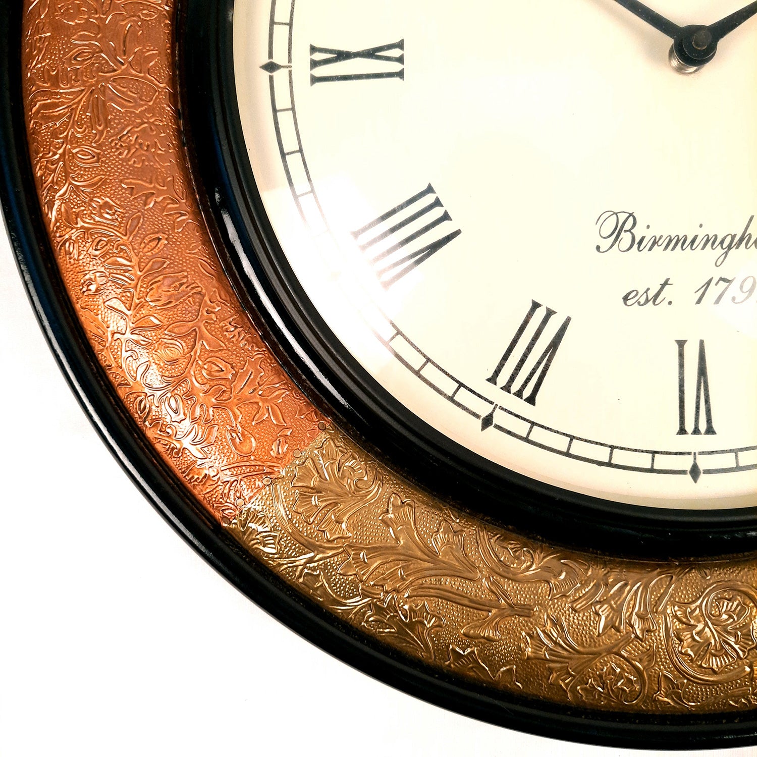 Wall Clock for Home | Wall Mount Analogue Clock Antique - For Living Room, Bedroom, Hall, Office Decor & Gift- 18 Inch - Apkamart