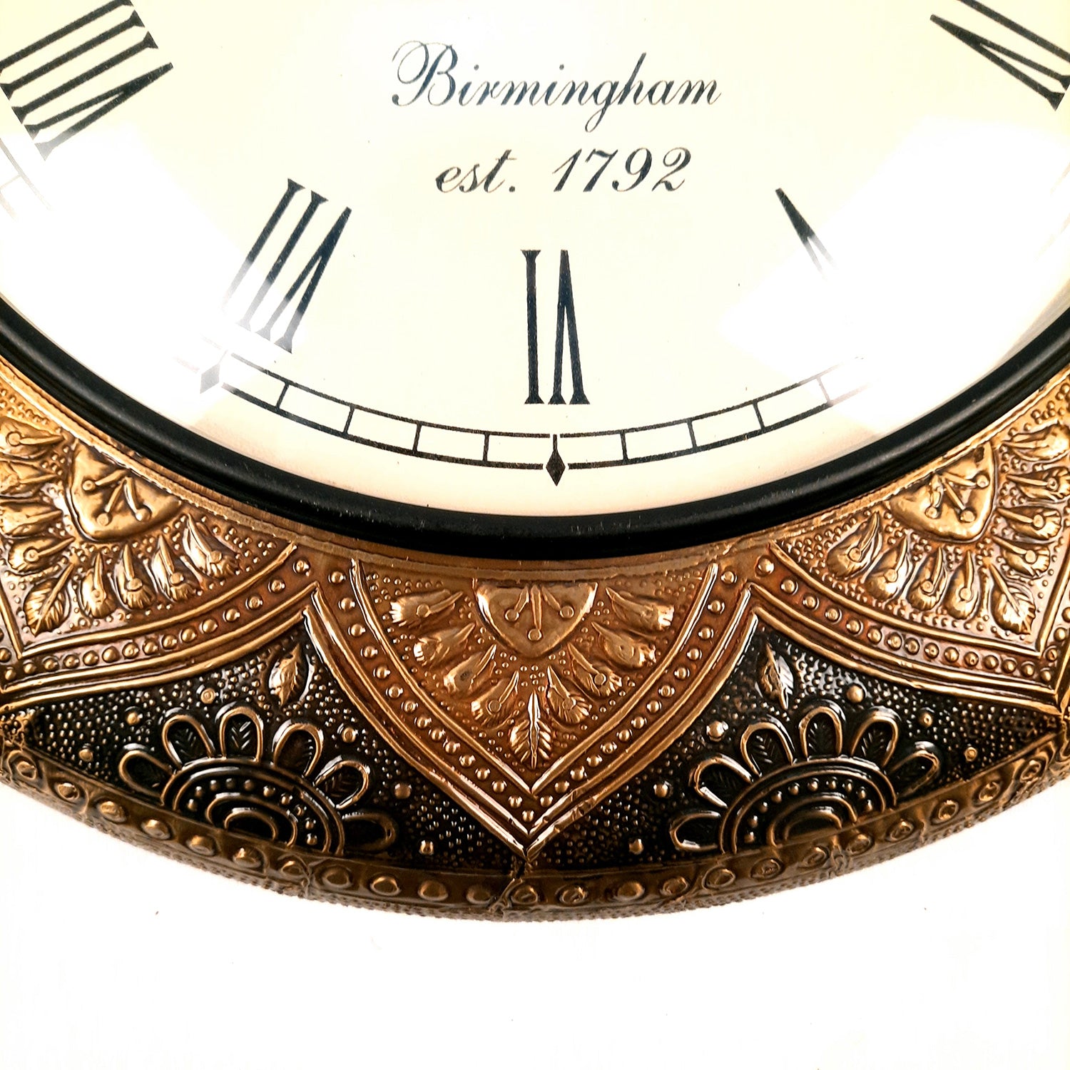 Wall Clock Vintage for Living Room | Wall Mount Clock Antique With Roman Numbers - For Home, Office, Bedroom, Hall Decor & Gifts - 18 inch - Apkamart