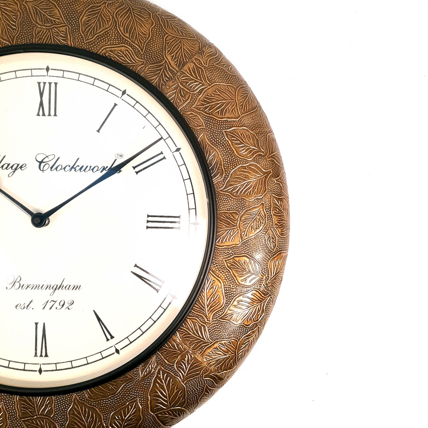 Wall Clock Wooden for Home | Wall Mount Analogue Clock Antique - For Home, Living Room, Bedroom, Hall Decor | Wedding & Housewarming Gift -18 Inch - Apkamart