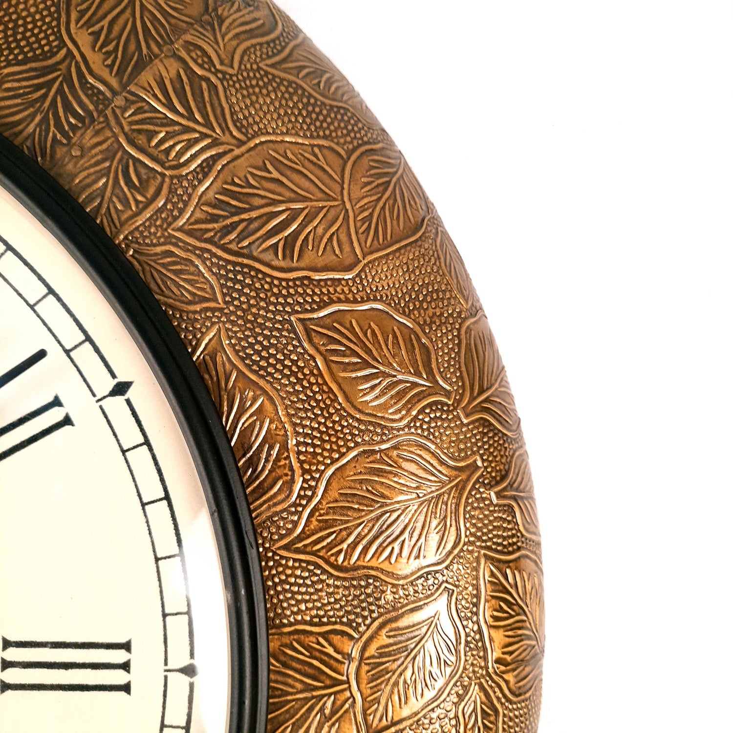 Wall Clock Wooden for Home | Wall Mount Analogue Clock Antique - For Home, Living Room, Bedroom, Hall Decor | Wedding & Housewarming Gift -18 Inch - Apkamart