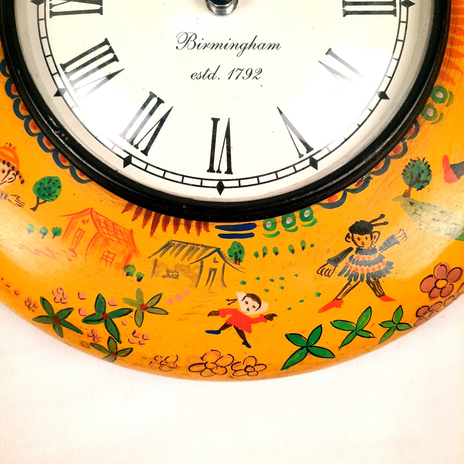 Wall Clock | Wooden Clock Wall Mount - For Kids Room, Home, Living Room & Hall Decoration | Birthday Gift for Children - 11 Inch - Apkamart