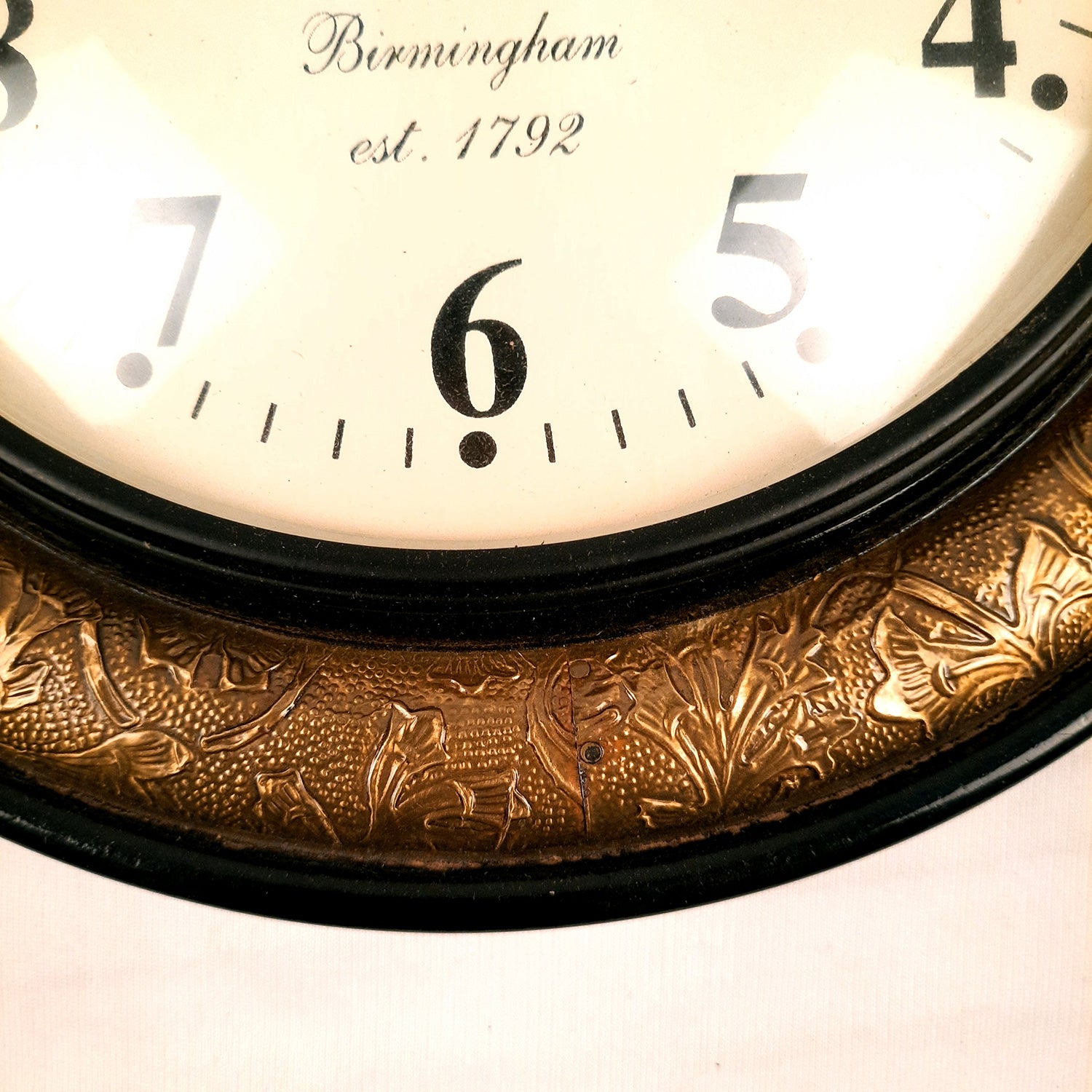 Wall Clock | Antique Clock Wall Mount With Premium Wood Finish & Brass Work - For Home, Living Room, Bedroom, Office & Hall Decoration | Wedding & Housewarming Gift - 12 inch - Apkamart