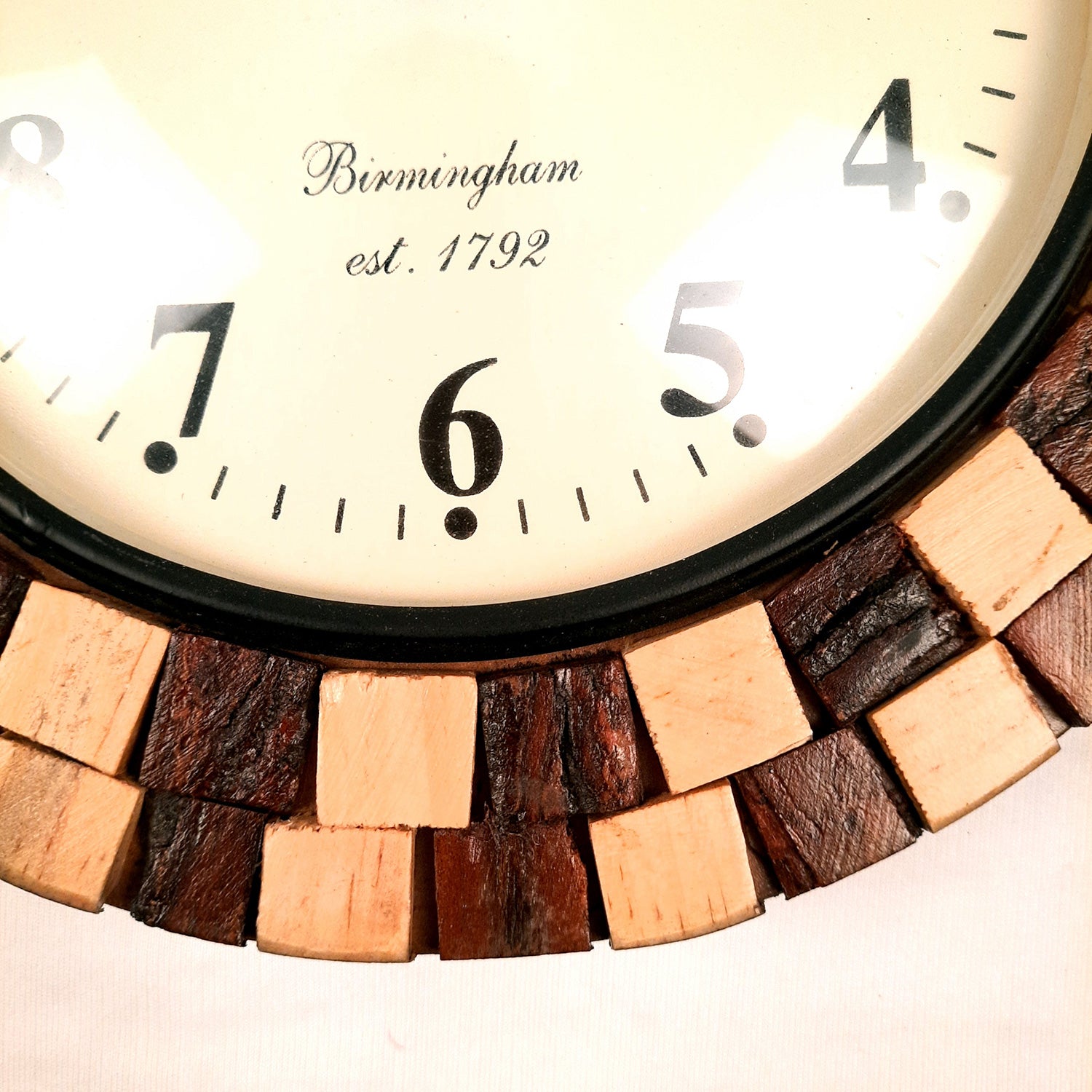 Wooden Wall Clock - Wall Mount Clock Antique - For Home, Living Room, Bedroom, Hall Decor | Wedding & Housewarming Gift- 12 Inch - Apkamart