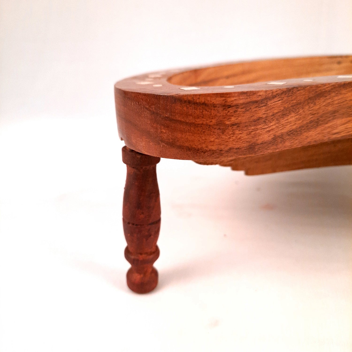 Wooden Fruit & Vegetable Basket | Foldable Fruit Basket - for Serving & Dining Table Decor - 14 Inch - Apkamart