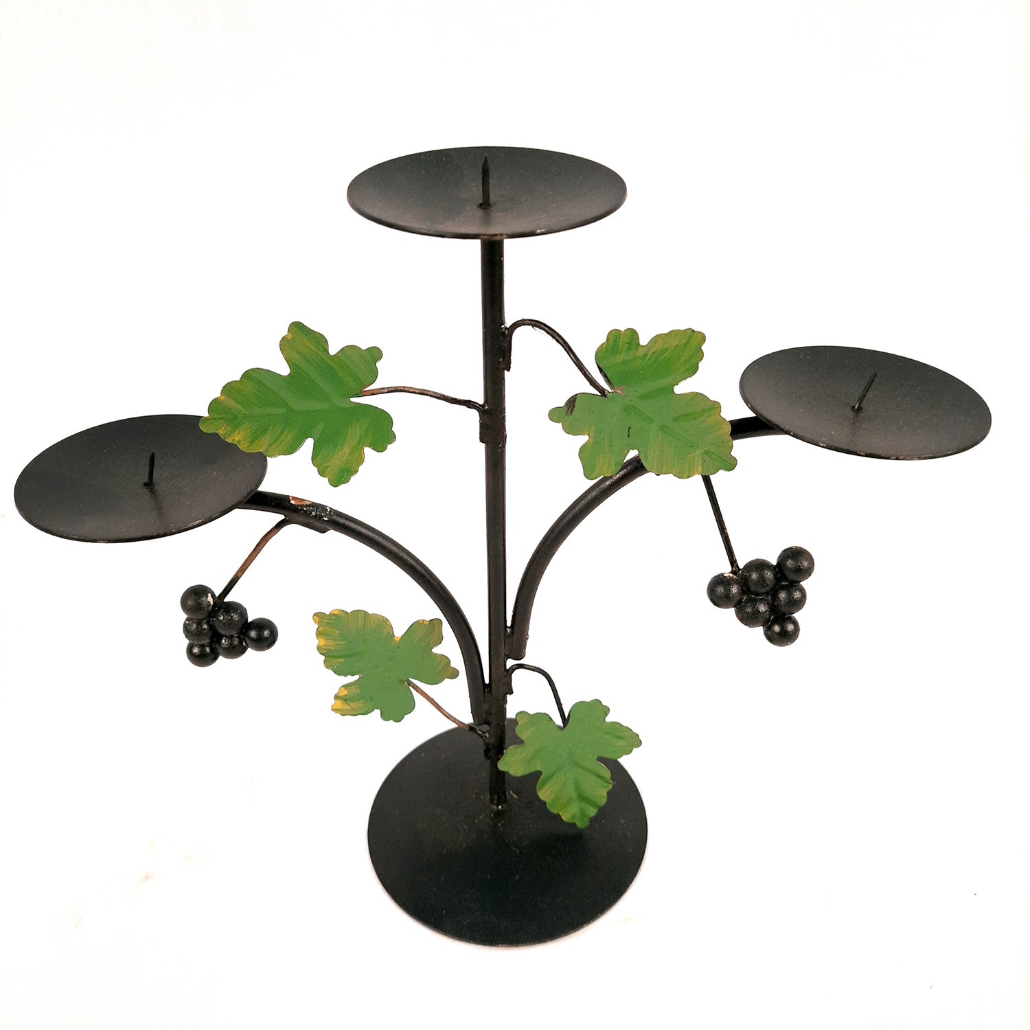 Tea Light Candle Stand | Metal Candle T Light Holders - For Table, Home, Living Room, Kitchen, Dining Table Decor & Gift - 8 Inch - Apkamart